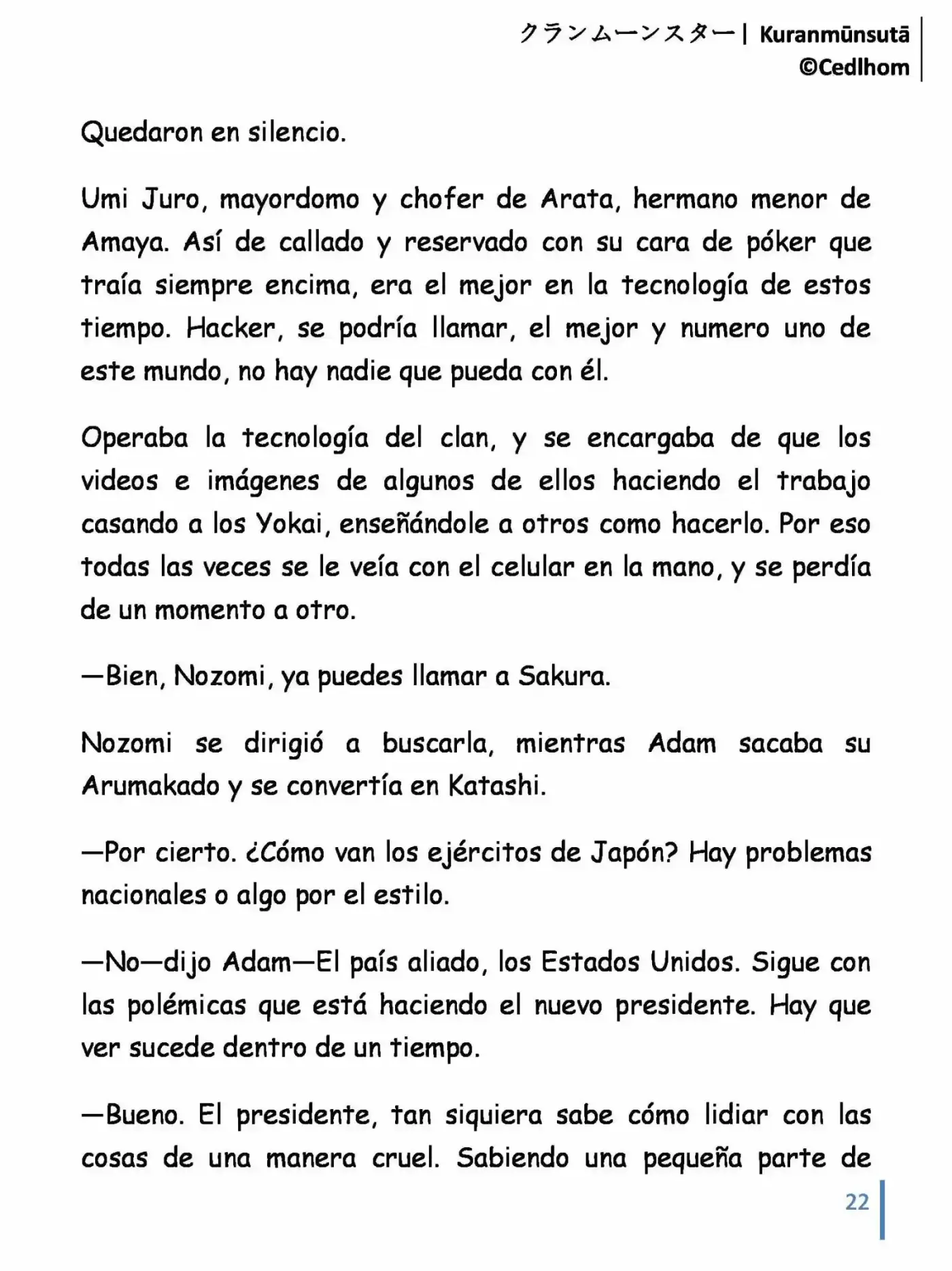 Kuranmūnsutā (Novela) - Capítulo 7 - Página 22 - LectorTMOo