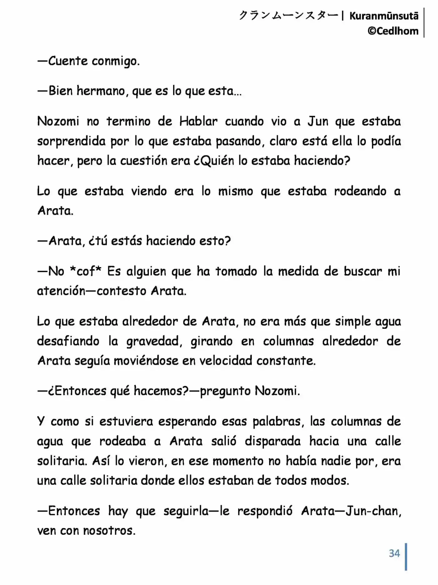 Kuranmūnsutā (Novela) - Capítulo 7 - Página 34 - LectorTMOo