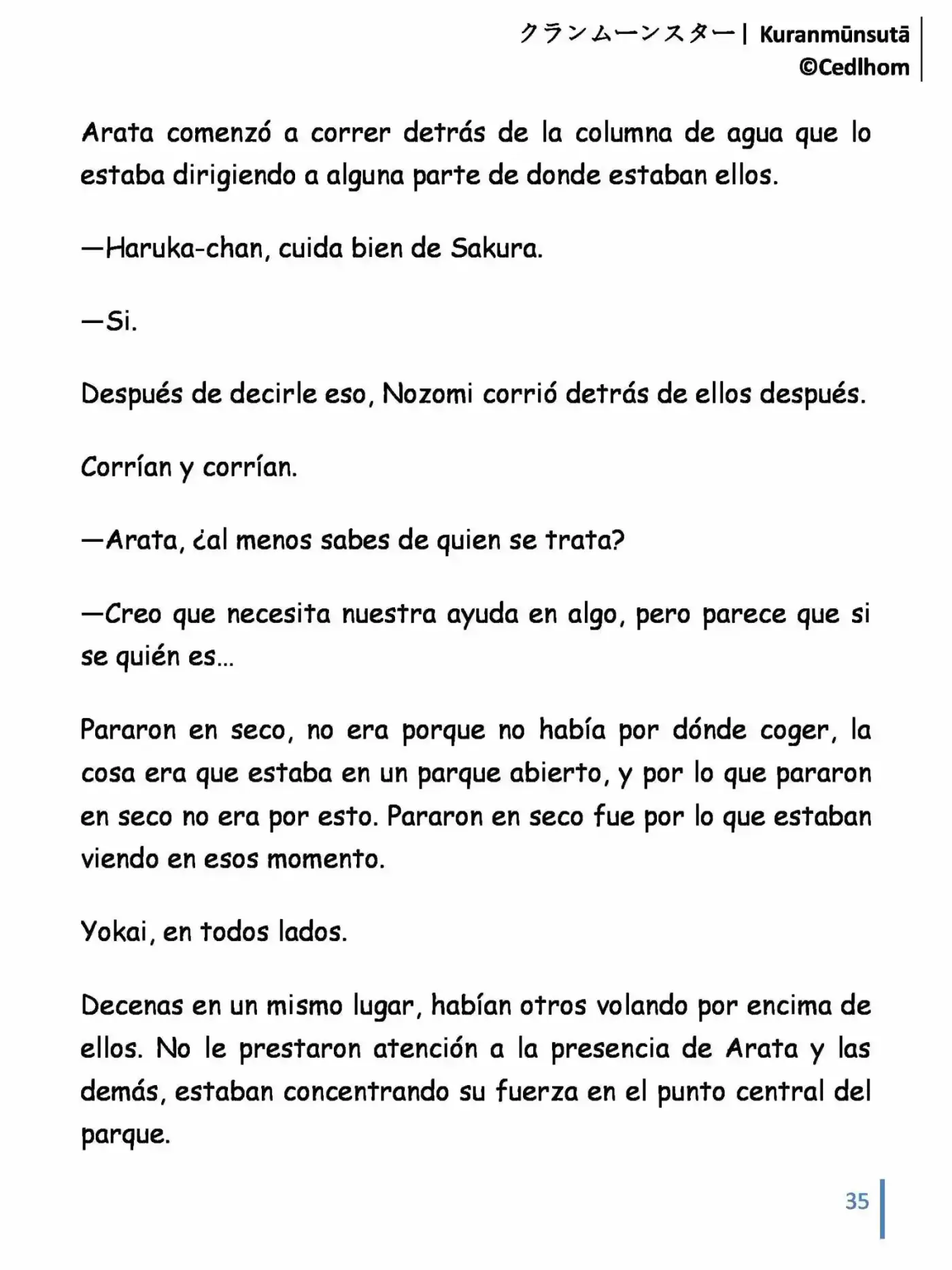 Kuranmūnsutā (Novela) - Capítulo 7 - Página 35 - LectorTMOo
