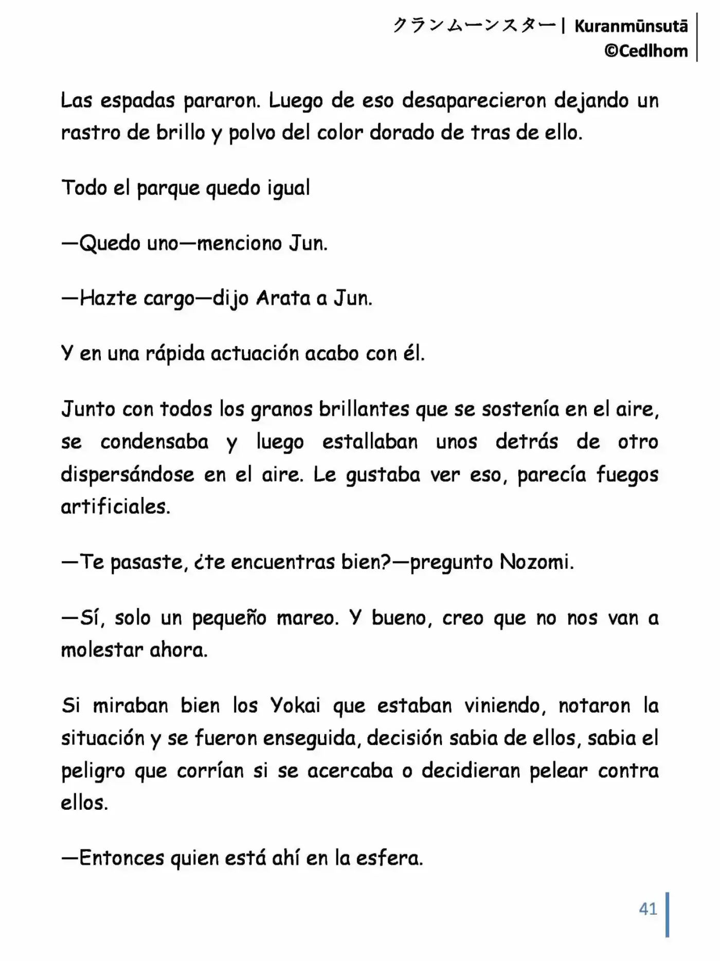 Kuranmūnsutā (Novela) - Capítulo 7 - Página 41 - LectorTMOo