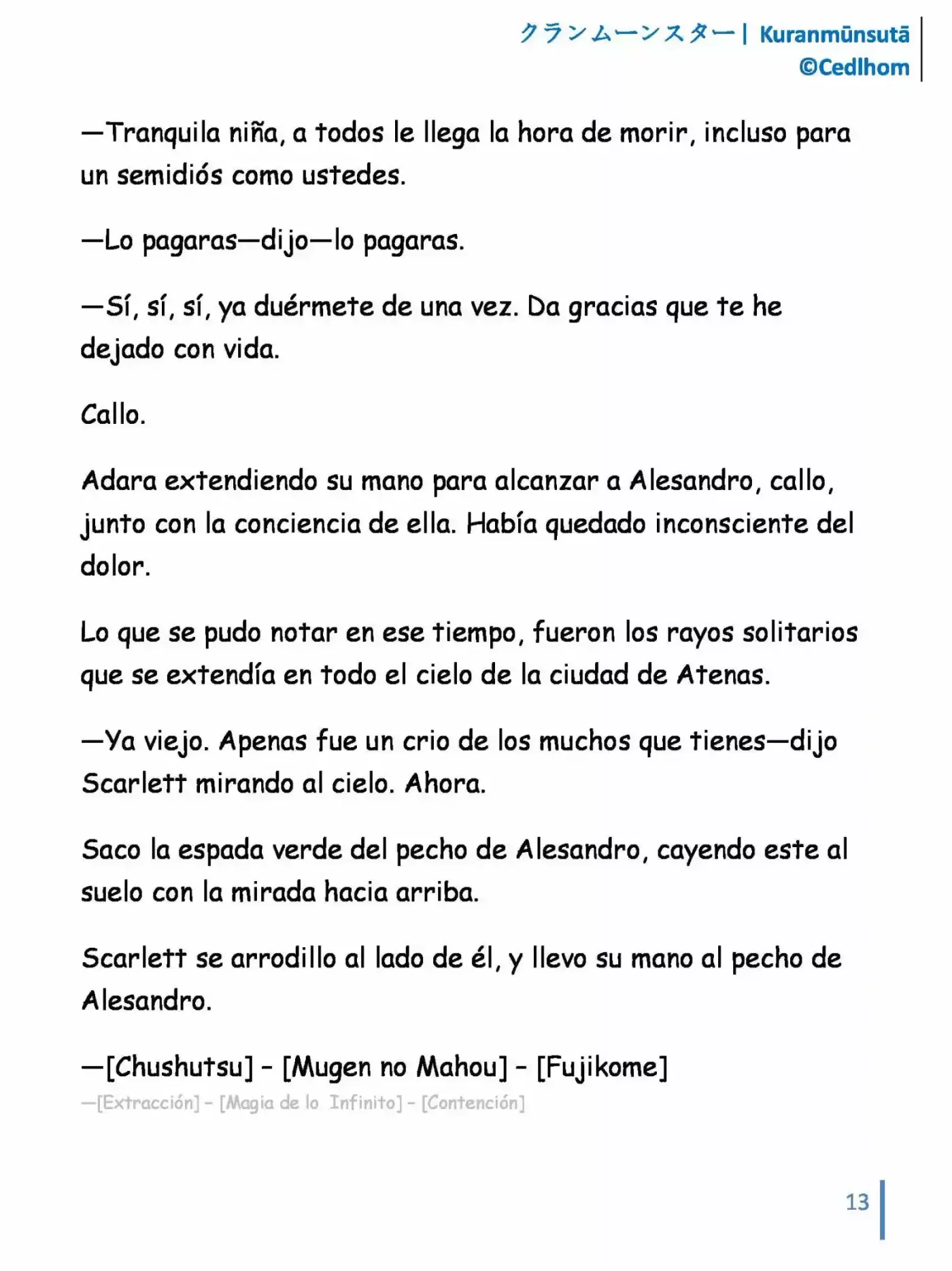 Kuranmūnsutā (Novela) - Capítulo 8 - Página 13 - LectorTMOo