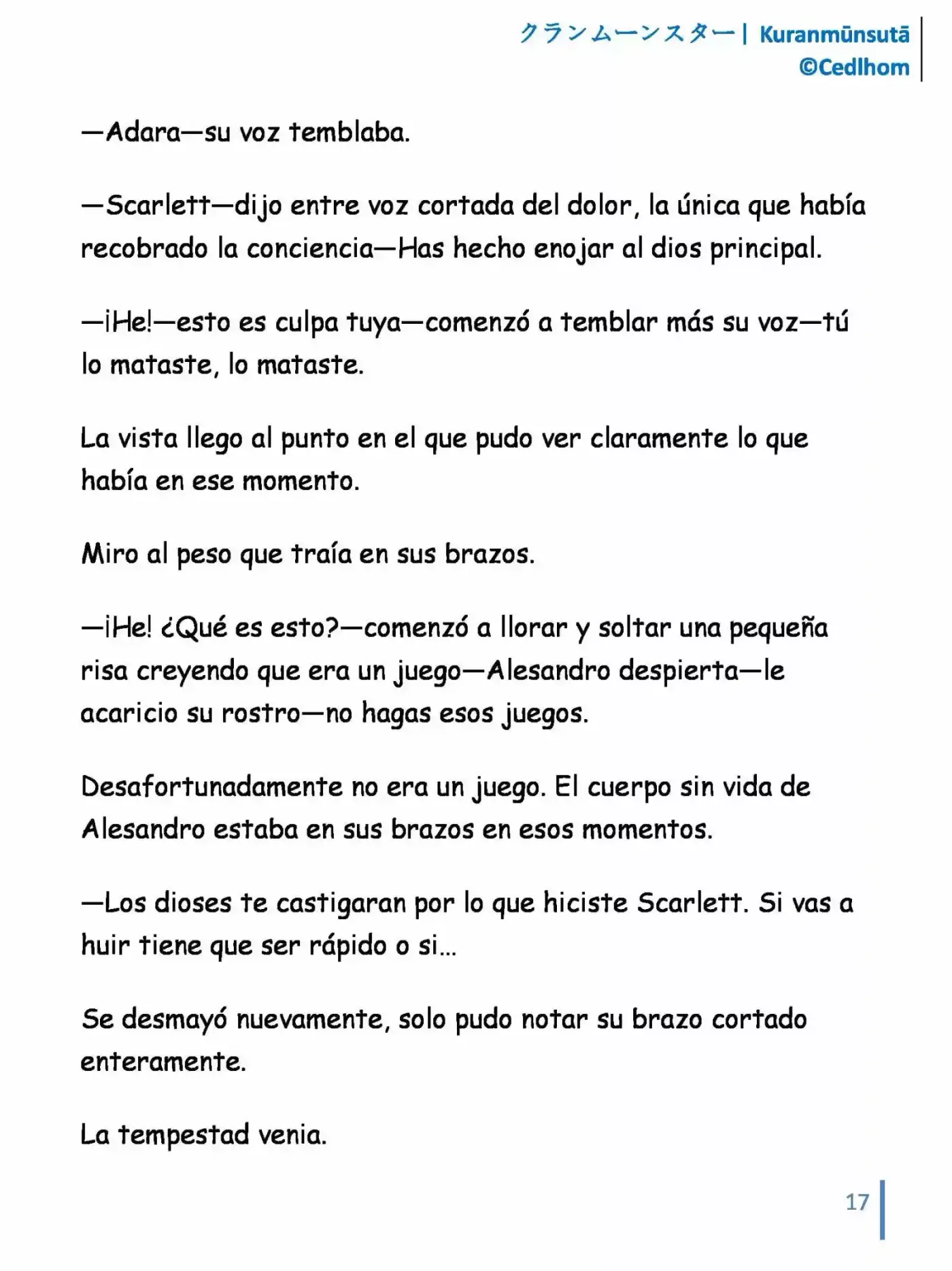 Kuranmūnsutā (Novela) - Capítulo 8 - Página 17 - LectorTMOo