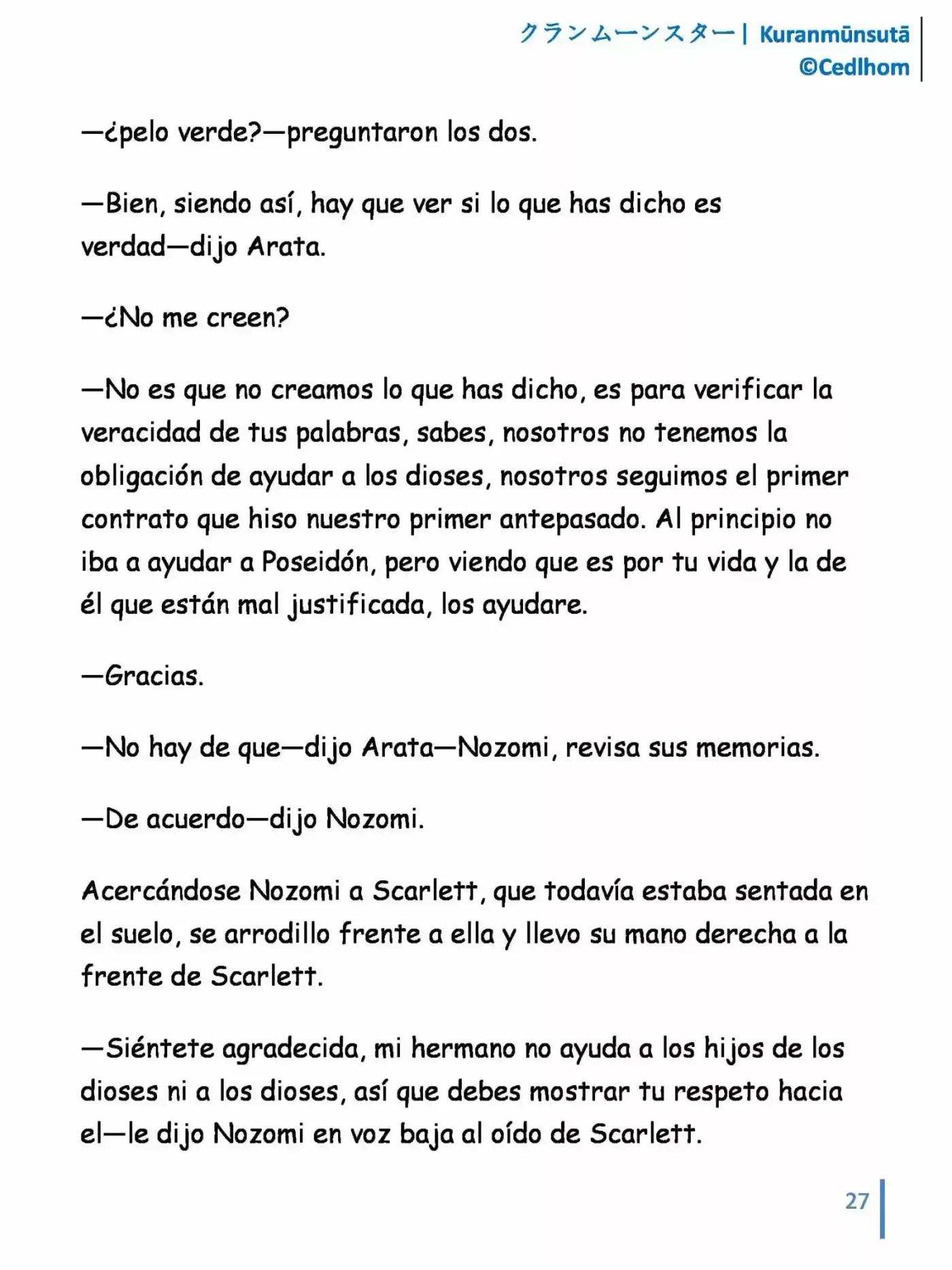 Kuranmūnsutā (Novela) - Capítulo 8 - Página 27 - LectorTMOo