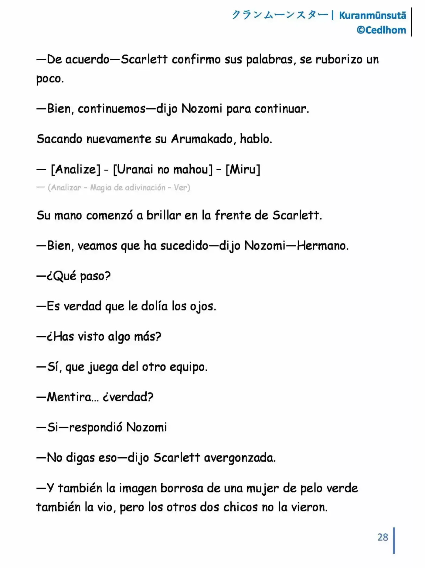 Kuranmūnsutā (Novela) - Capítulo 8 - Página 28 - LectorTMOo
