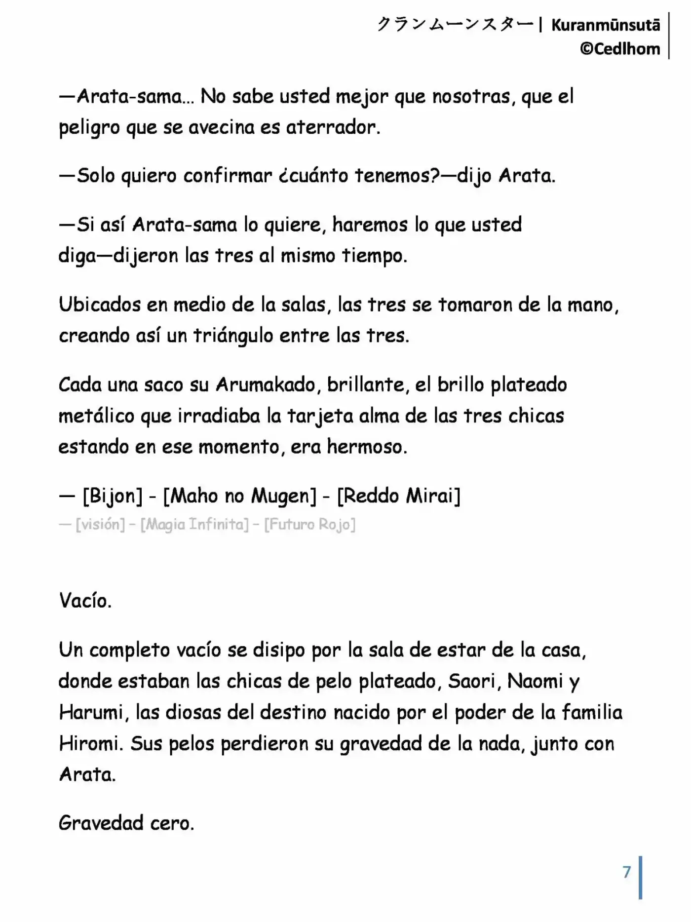 Kuranmūnsutā (Novela) - Capítulo 9 - Página 7 - LectorTMOo