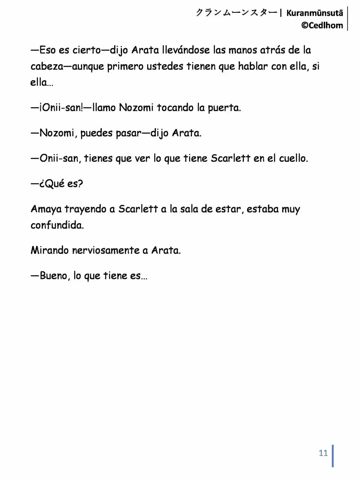 Kuranmūnsutā (Novela) - Capítulo 9 - Página 11 - LectorTMOo