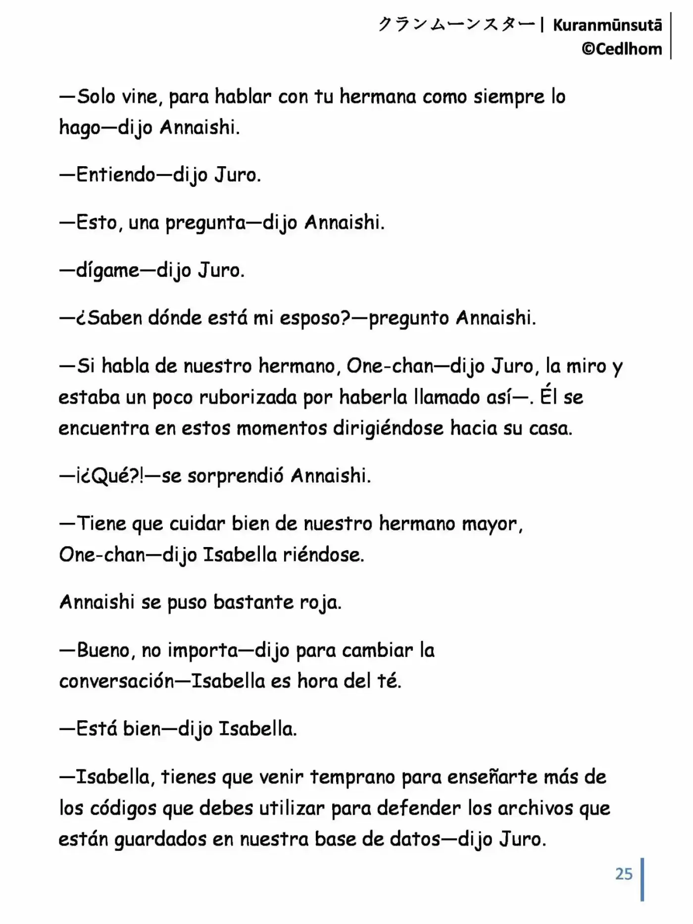Kuranmūnsutā (Novela) - Capítulo 9 - Página 25 - LectorTMOo