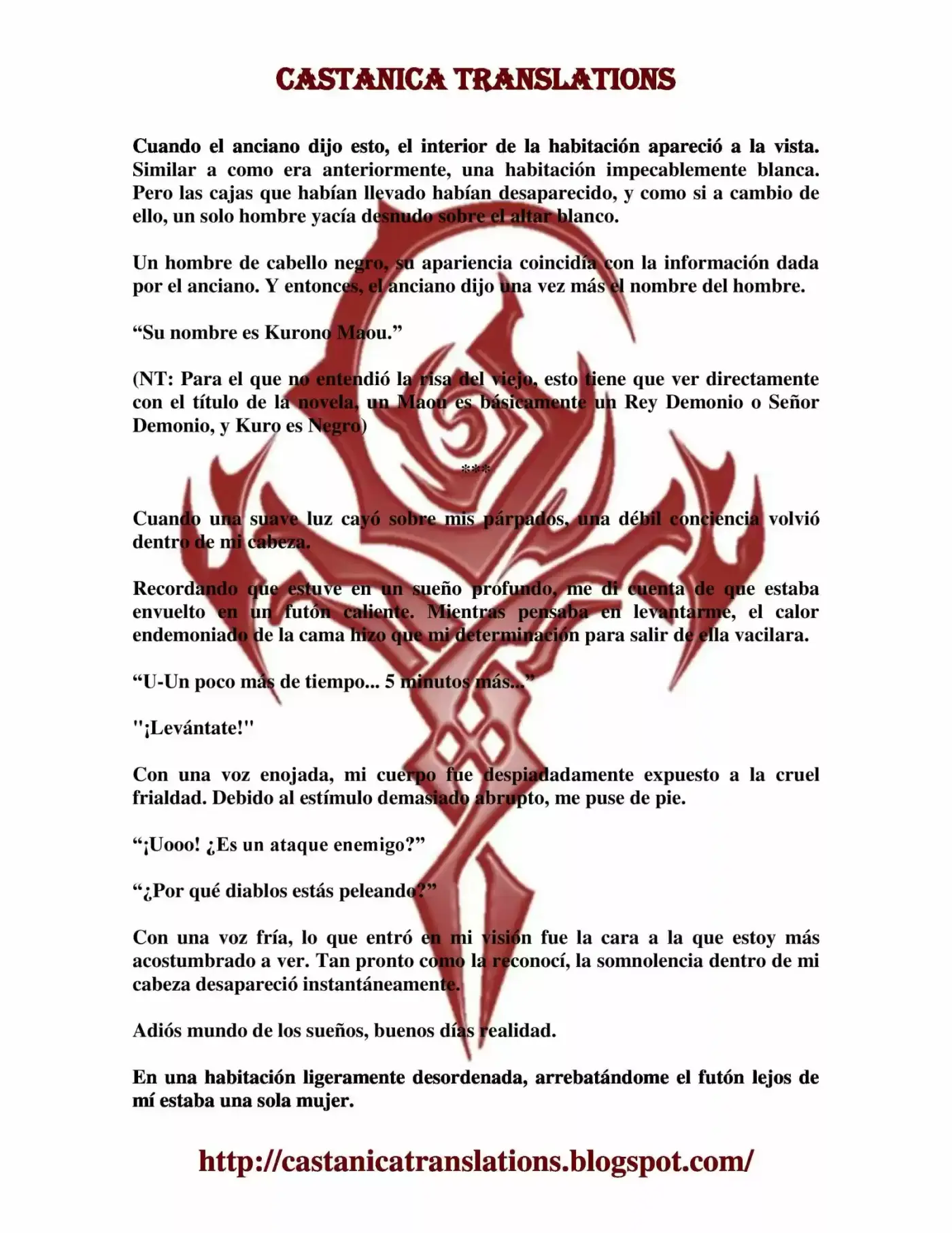 Kuro No Maou (Novela) - Capítulo - Página 5 - LectorTMOo