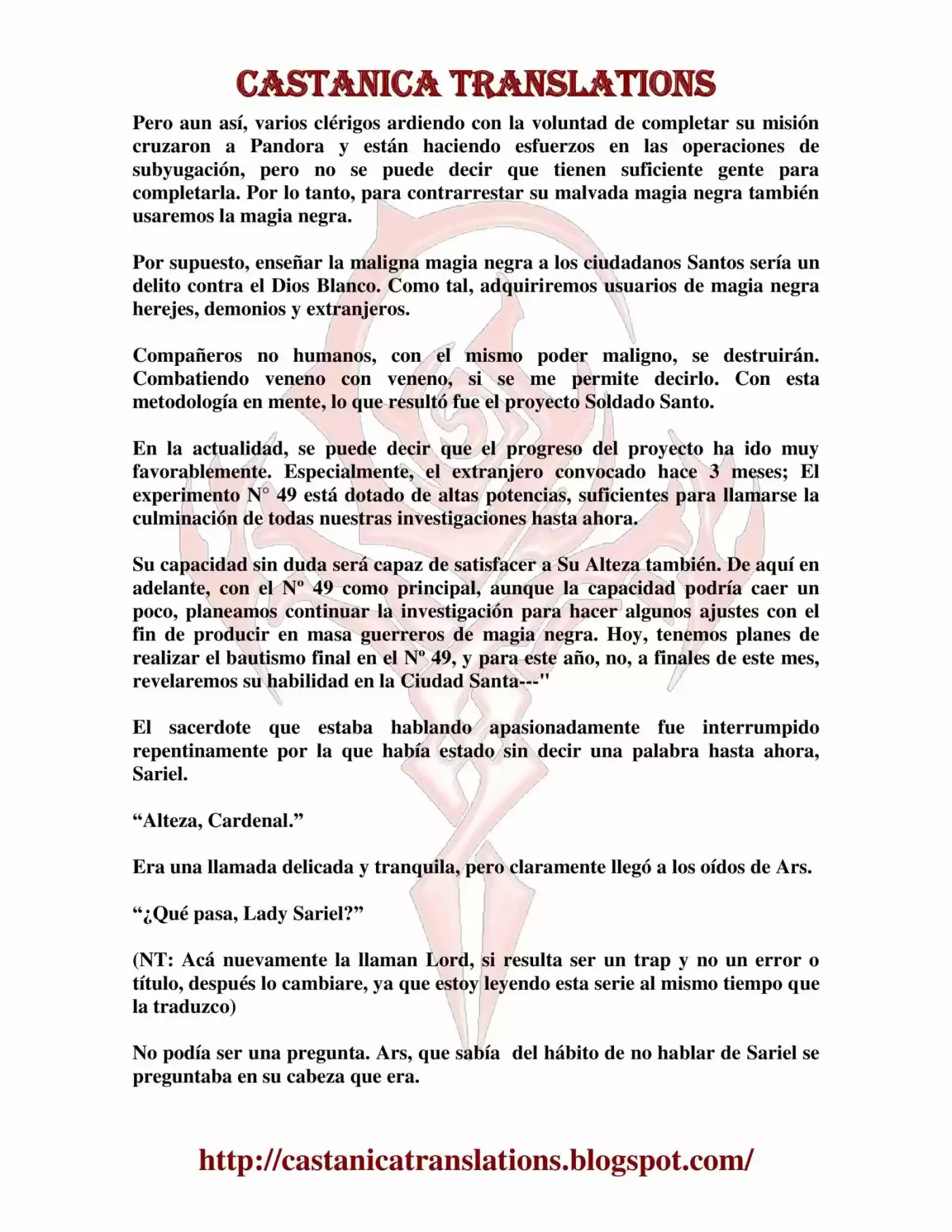 Kuro No Maou (Novela) - Capítulo 6 - Página 5 - LectorTMOo