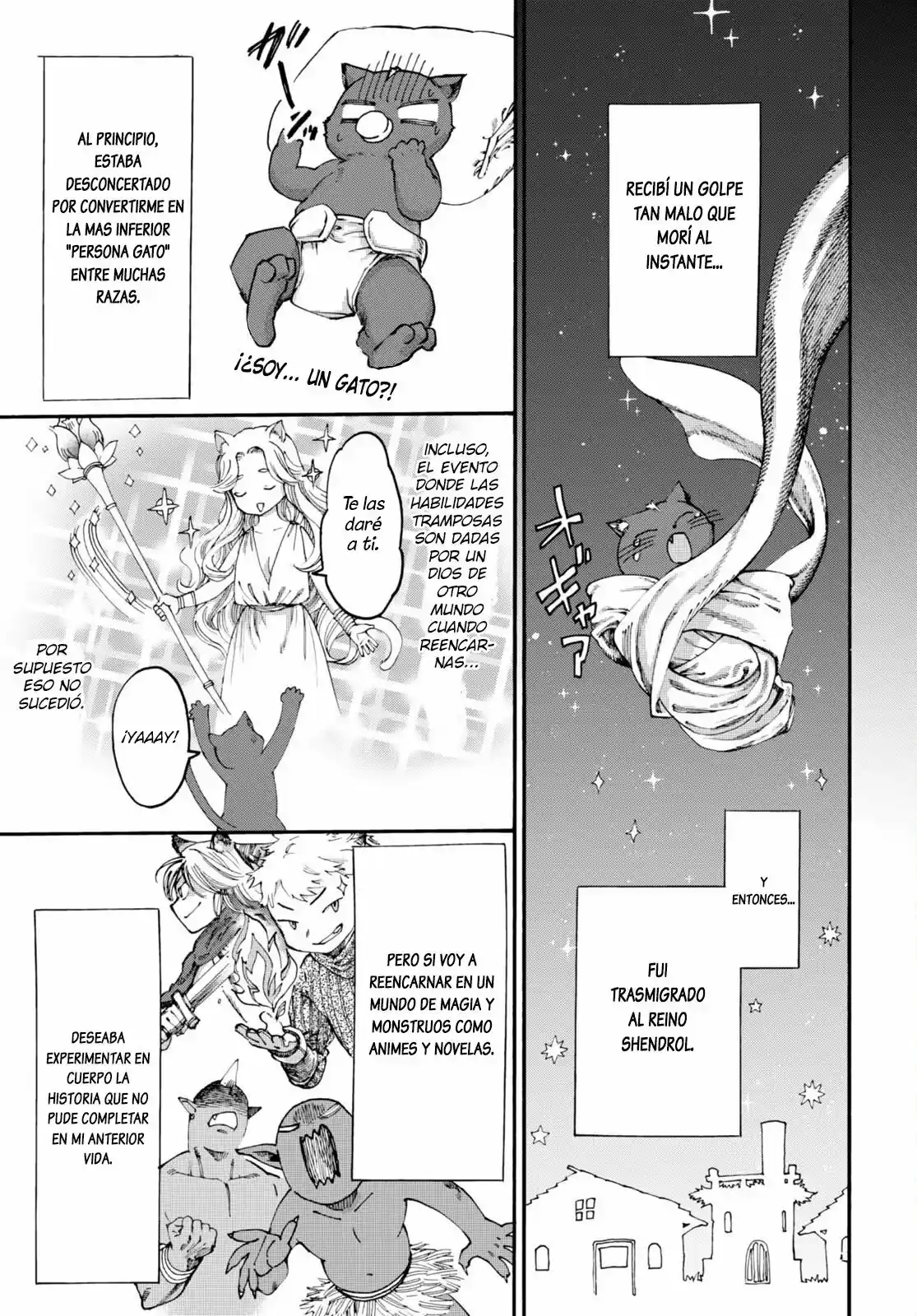 KURONEKO NYANGO NO BOUKEN: RARE ZOKUSEI O HIKIATETA NO DE, KIMAMA NA BOUKENSHA O MEZASHIMASU - Capítulo 1 - Página 9 - LectorTMOo