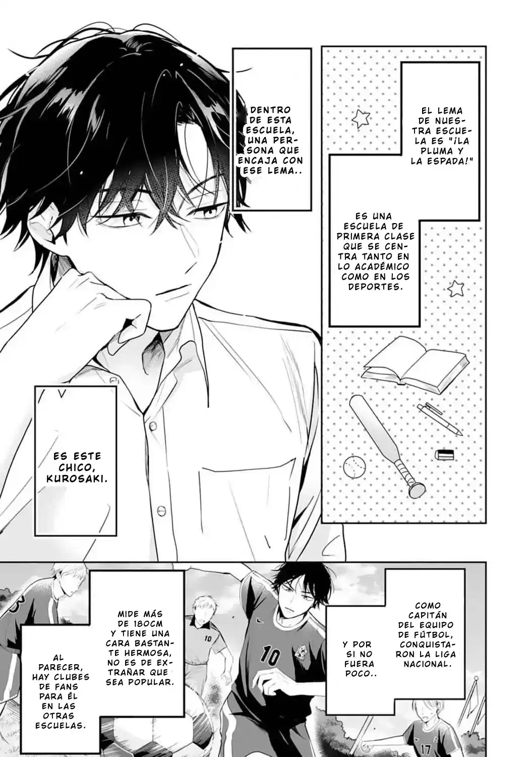 Kurosaki-kun Wa Dokusen Shitagaru - Hajimete No Koi Wa Ama Sugite - Capítulo 1 - Página 6 - LectorTMOo