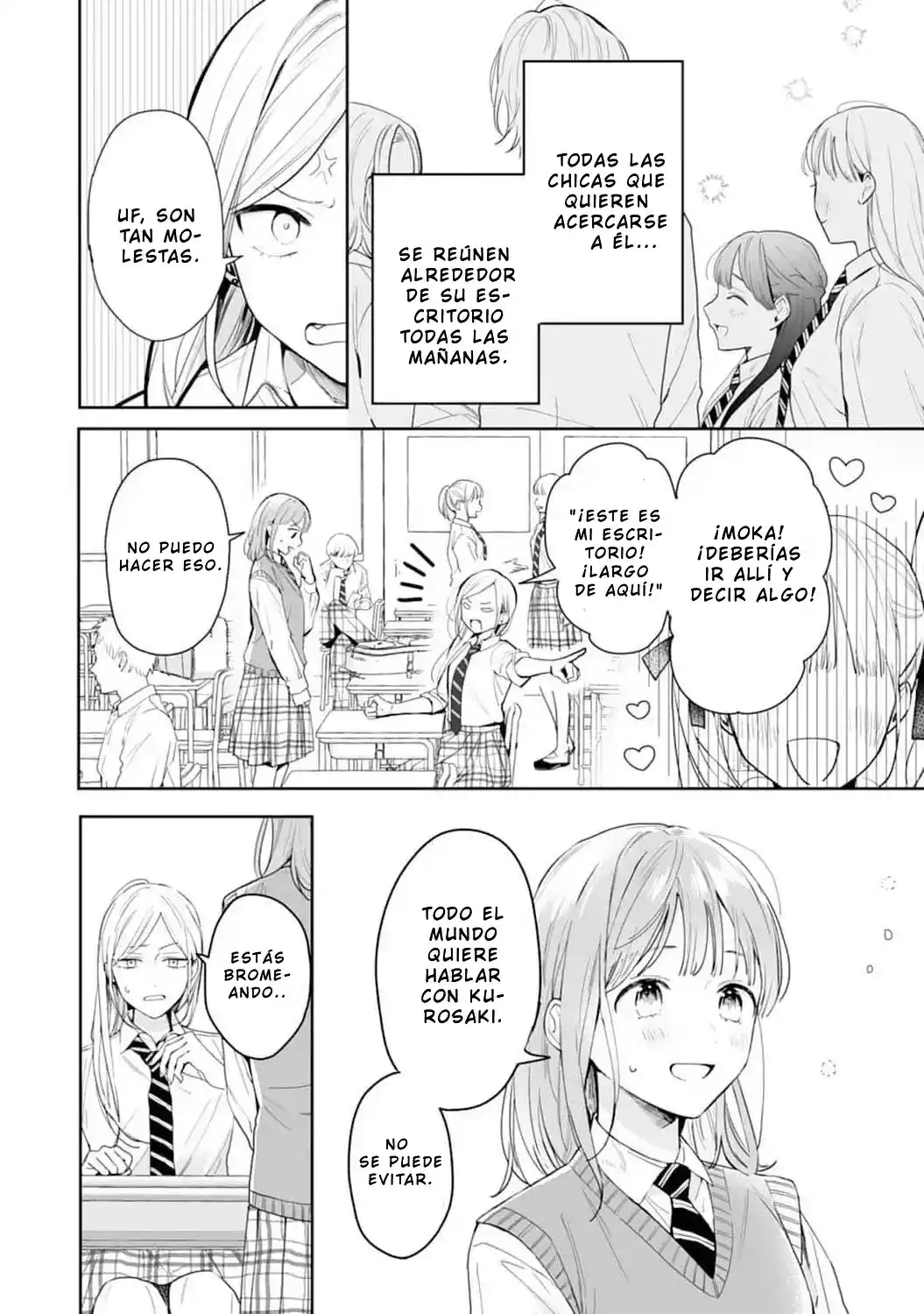 Kurosaki-kun Wa Dokusen Shitagaru - Hajimete No Koi Wa Ama Sugite - Capítulo 1 - Página 7 - LectorTMOo