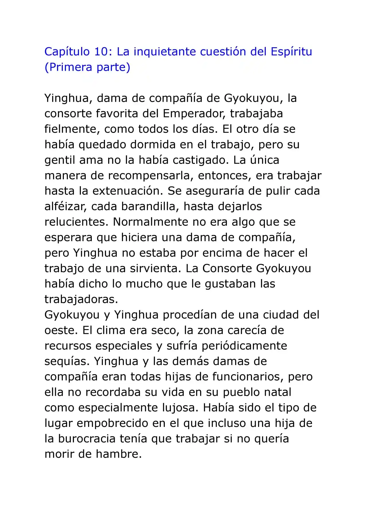 Kusuriya No Hitorigoto (Novela) (Novela) - Capítulo 10 - Página 1 - LectorTMOo