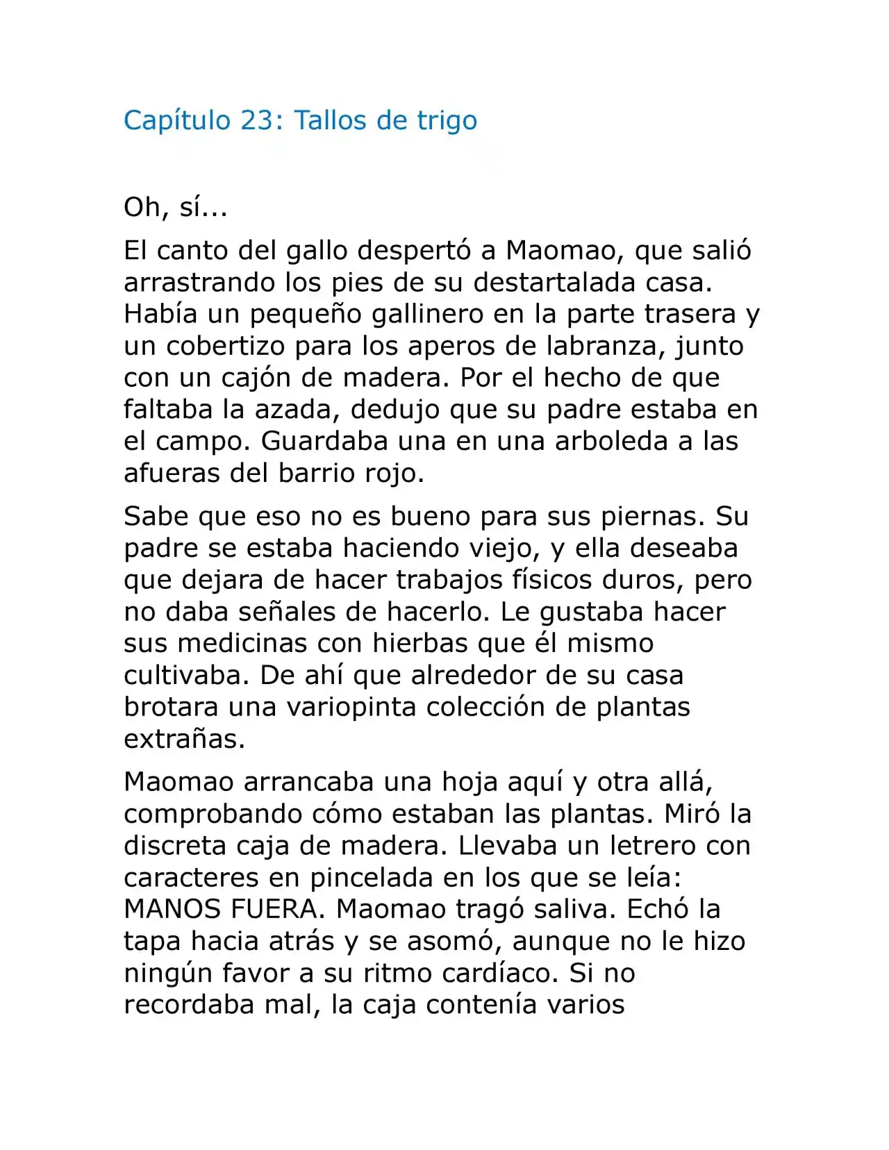 Kusuriya No Hitorigoto (Novela) (Novela) - Capítulo 23 - Página 1 - LectorTMOo