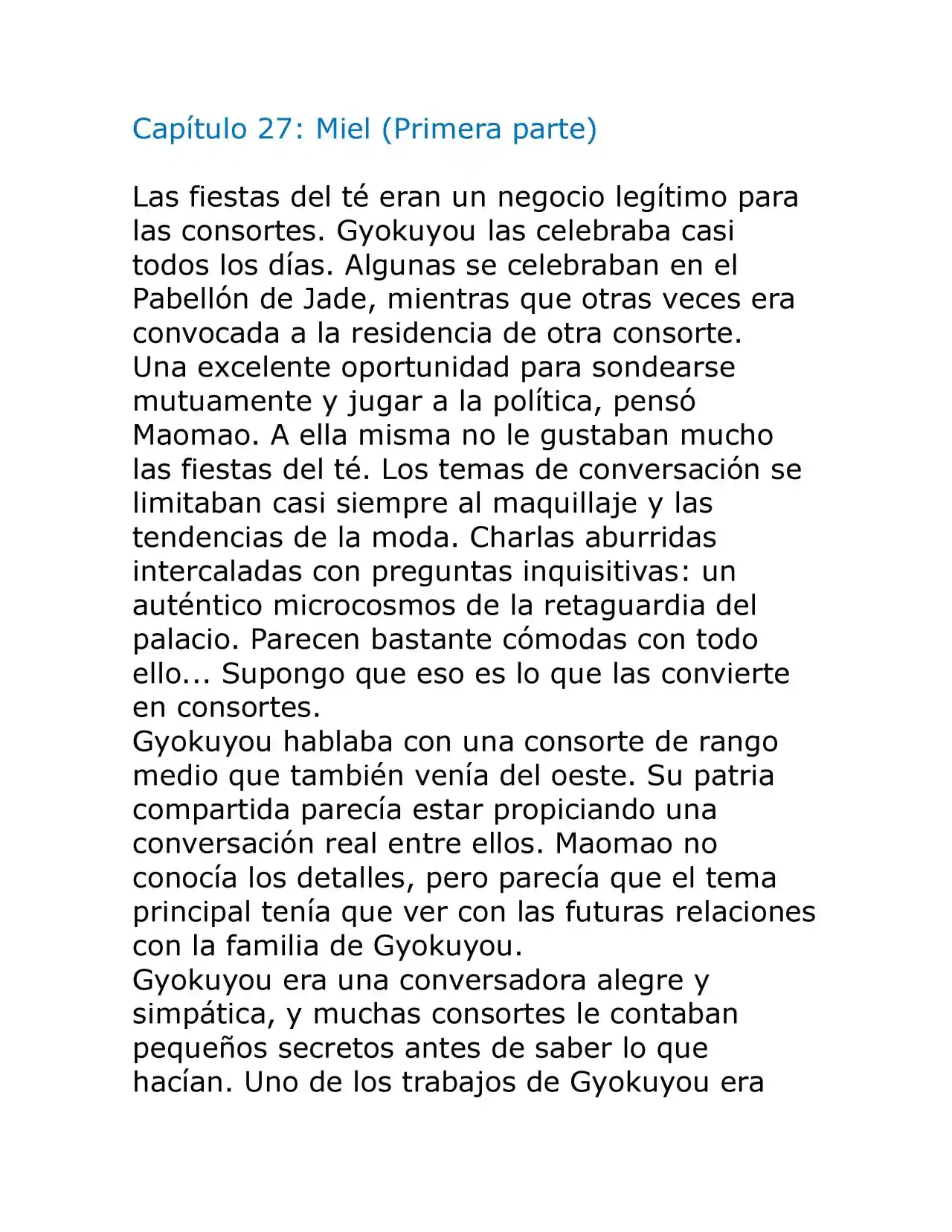 Kusuriya No Hitorigoto (Novela) (Novela) - Capítulo 27 - Página 1 - LectorTMOo