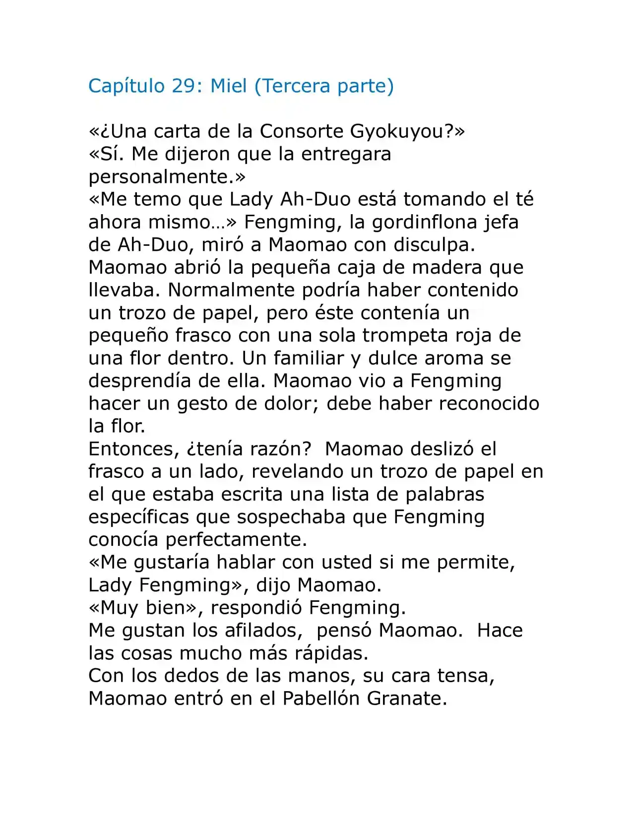 Kusuriya No Hitorigoto (Novela) (Novela) - Capítulo 29 - Página 1 - LectorTMOo