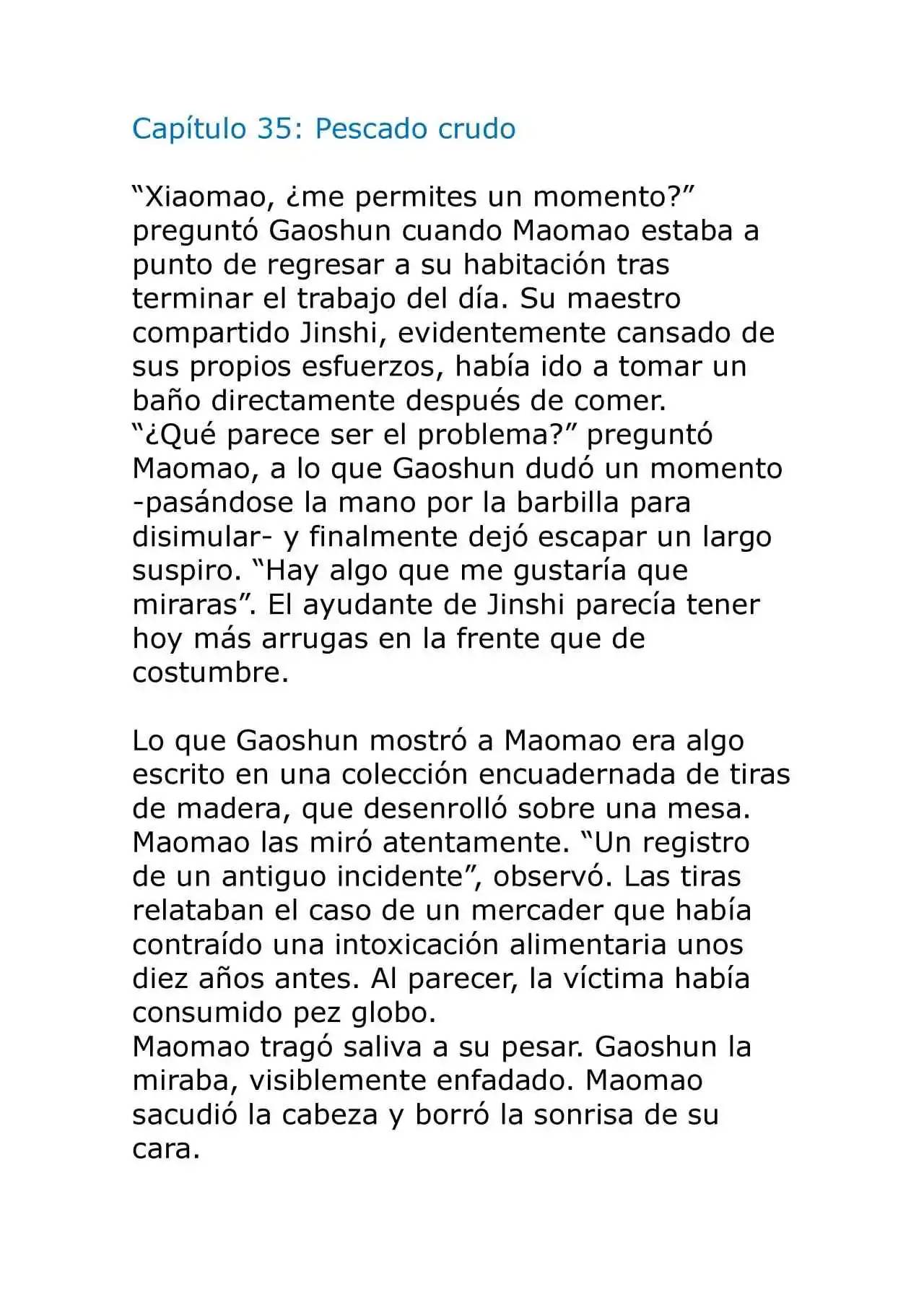 Kusuriya No Hitorigoto (Novela) (Novela) - Capítulo 35 - Página 1 - LectorTMOo