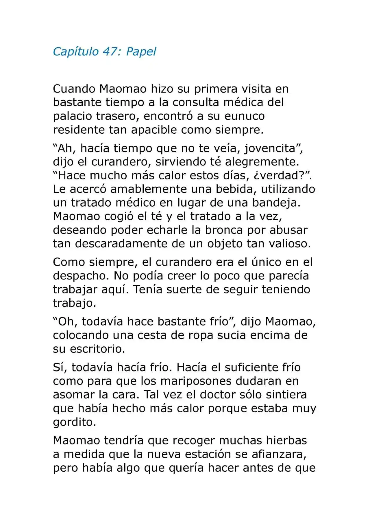 Kusuriya No Hitorigoto (Novela) (Novela) - Capítulo 47 - Página 1 - LectorTMOo