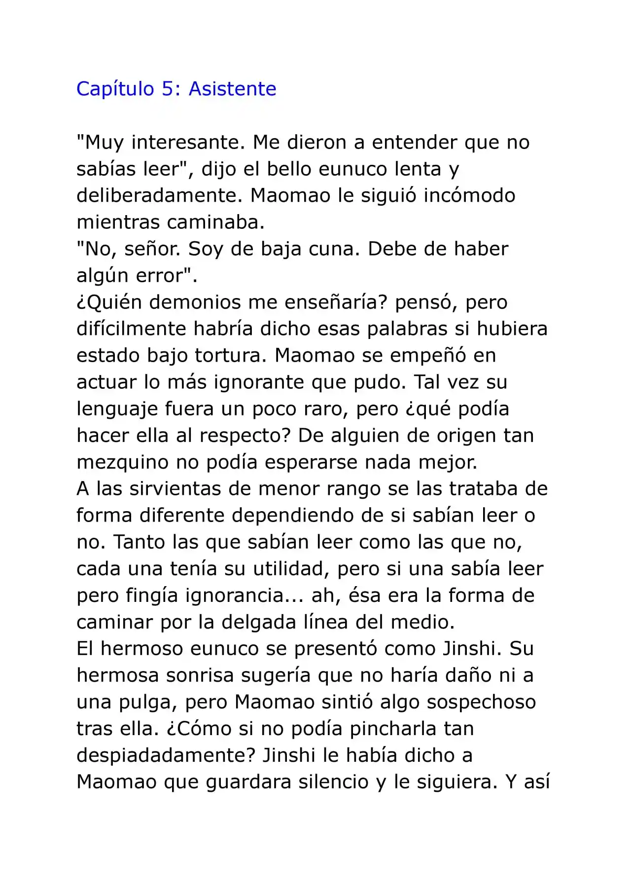 Kusuriya No Hitorigoto (Novela) (Novela) - Capítulo 5 - Página 1 - LectorTMOo
