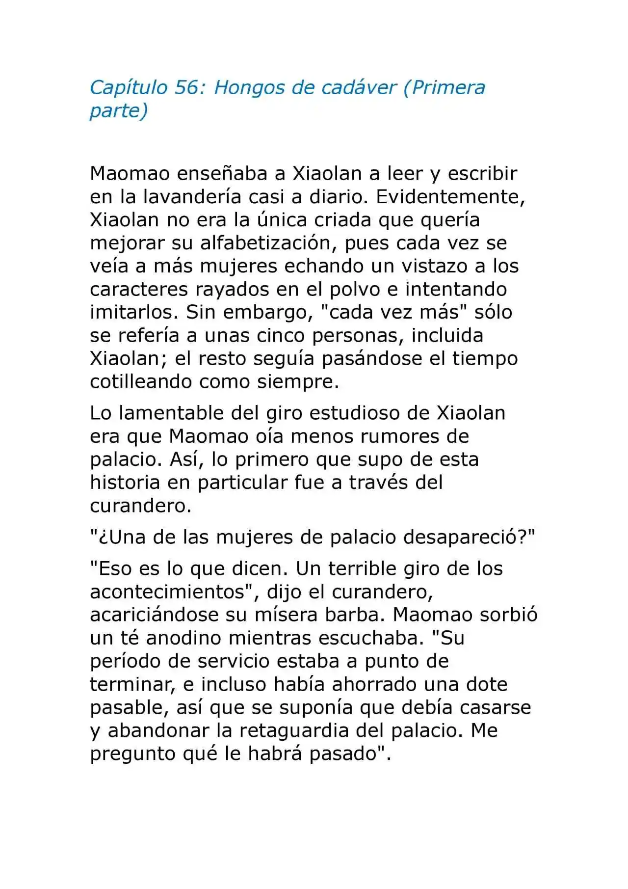 Kusuriya No Hitorigoto (Novela) (Novela) - Capítulo 56 - Página 1 - LectorTMOo
