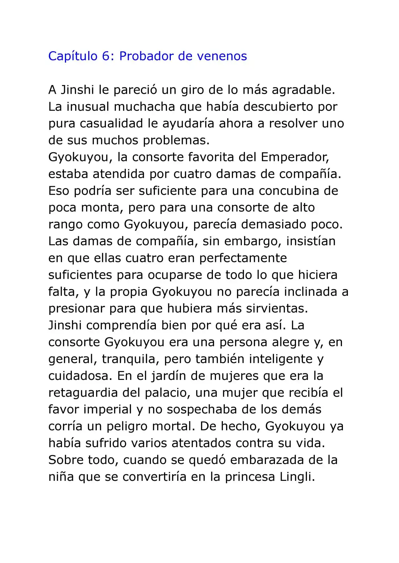 Kusuriya No Hitorigoto (Novela) (Novela) - Capítulo 6 - Página 1 - LectorTMOo