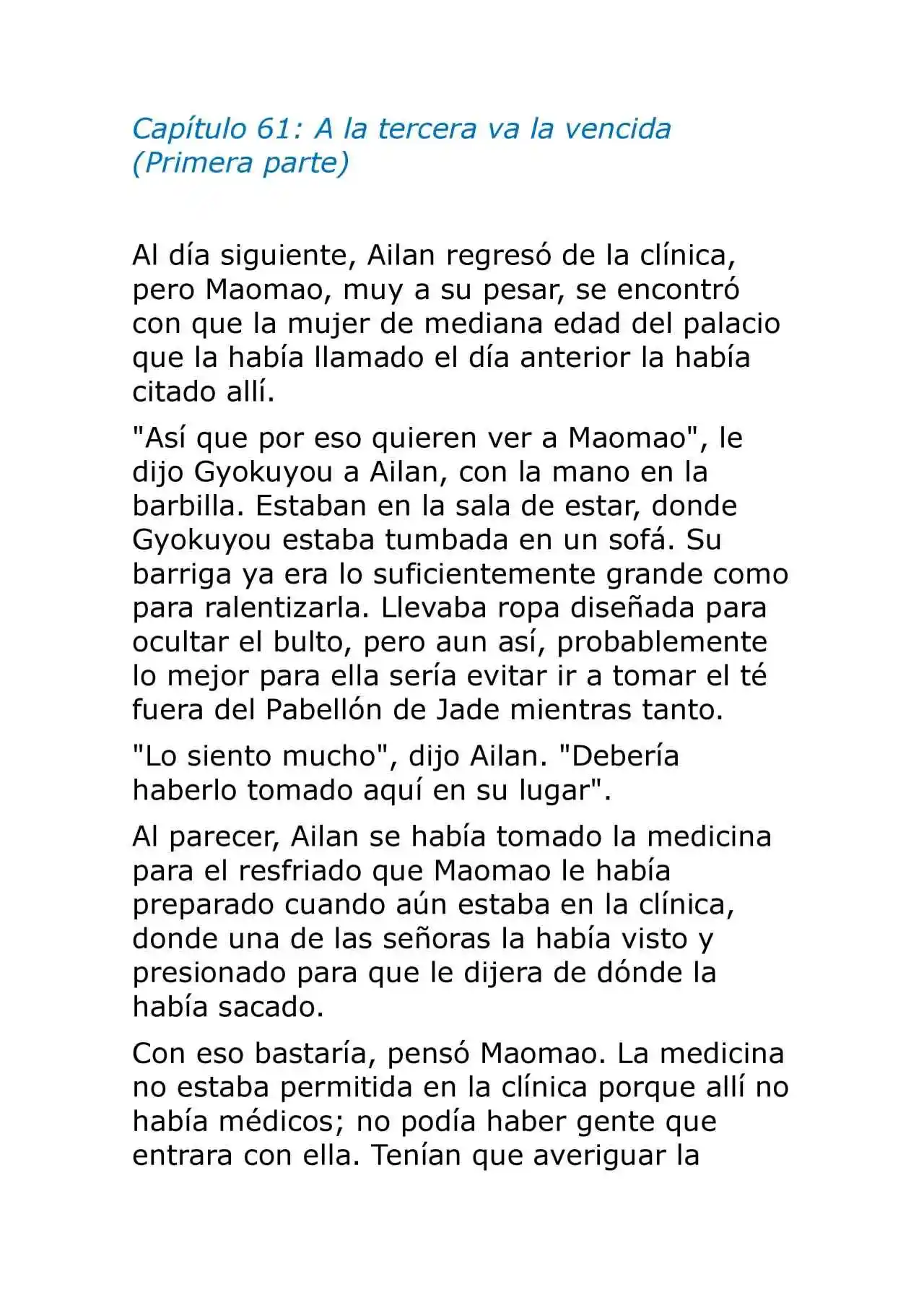 Kusuriya No Hitorigoto (Novela) (Novela) - Capítulo 61 - Página 1 - LectorTMOo