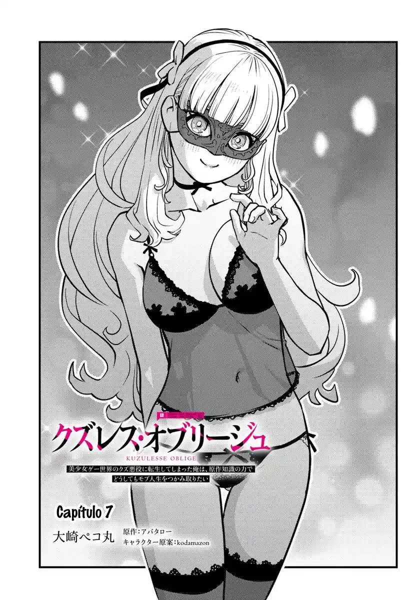 Kuzulesse Oblige: 18-kin Game Sekai No Kuzu Akuyaku Ni Tensei Shiteshimatta Ore Wa, Gensaku Chishiki No Chikara De Doushite Mo Mob Jinsei Wo Tsukami Toritai capítulo 7.1 página 4