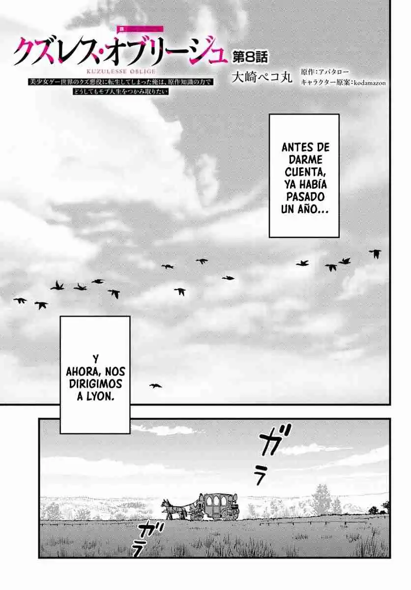 Kuzulesse Oblige: 18-kin Game Sekai No Kuzu Akuyaku Ni Tensei Shiteshimatta Ore Wa, Gensaku Chishiki No Chikara De Doushite Mo Mob Jinsei Wo Tsukami Toritai capítulo 8.1 página 4