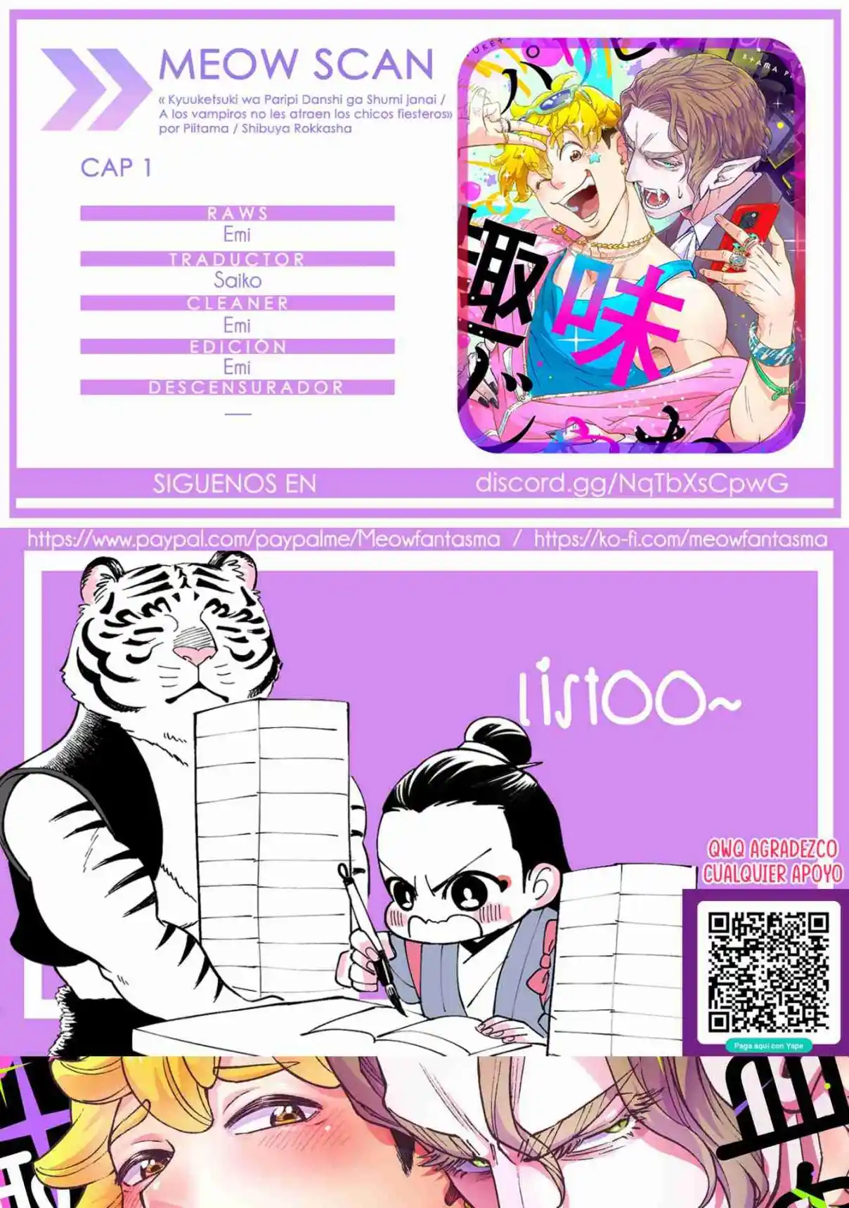 Kyuuketsuki-san, Inma No Hajimete Sashiagemasu - Capítulo 1 - Página 36 - LectorTMOo