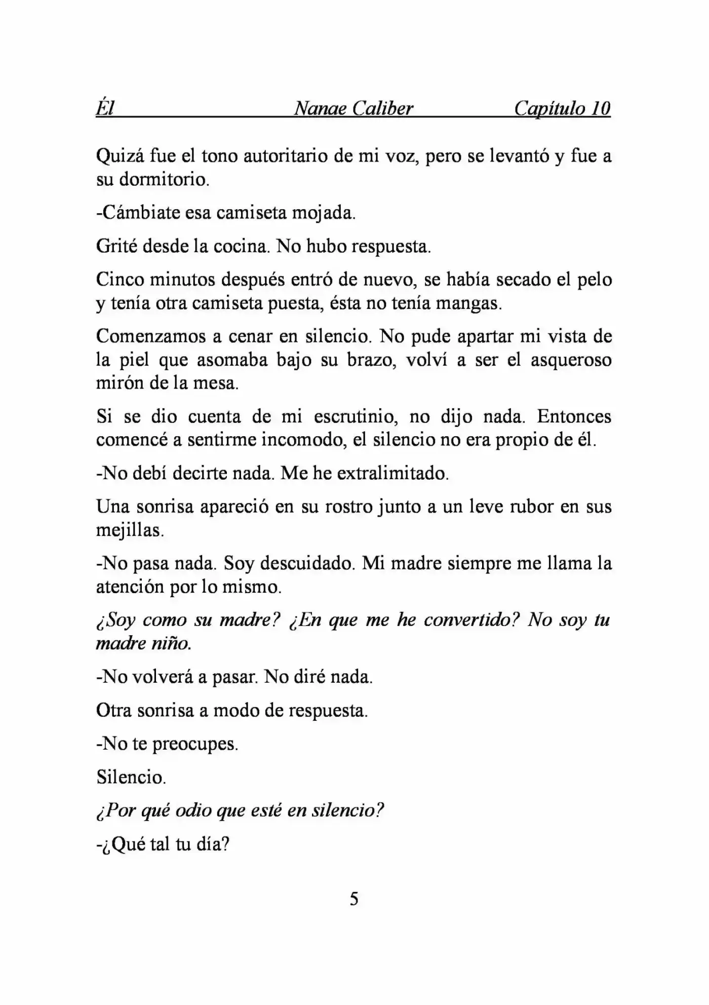 ÉL (Novela) - Capítulo 10 - Página 5 - LectorTMOo