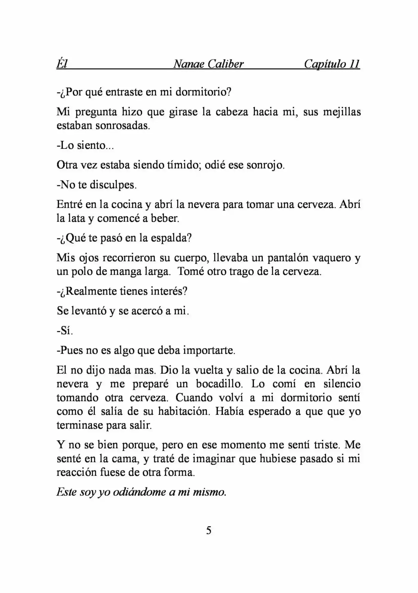 ÉL (Novela) - Capítulo 11 - Página 5 - LectorTMOo