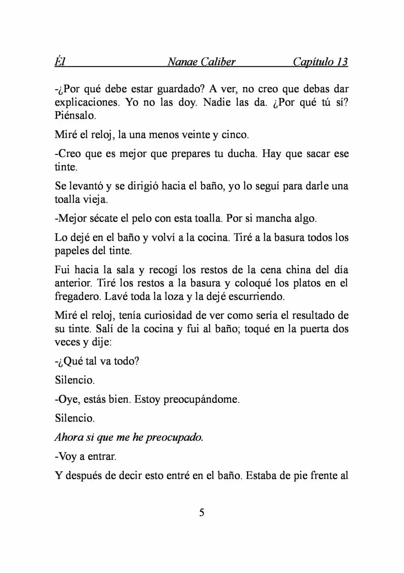 ÉL (Novela) - Capítulo 13 - Página 5 - LectorTMOo