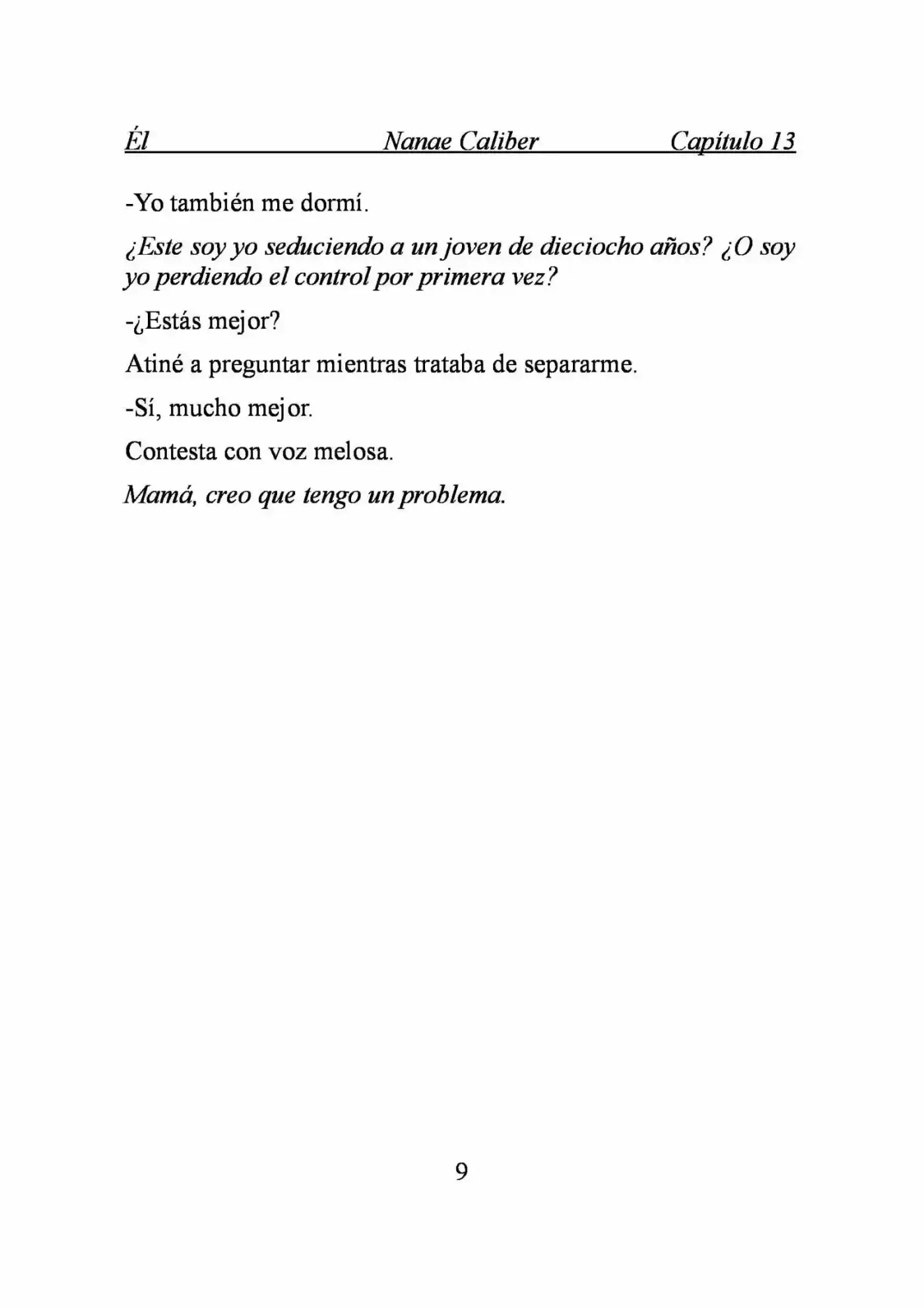 ÉL (Novela) - Capítulo 13 - Página 9 - LectorTMOo
