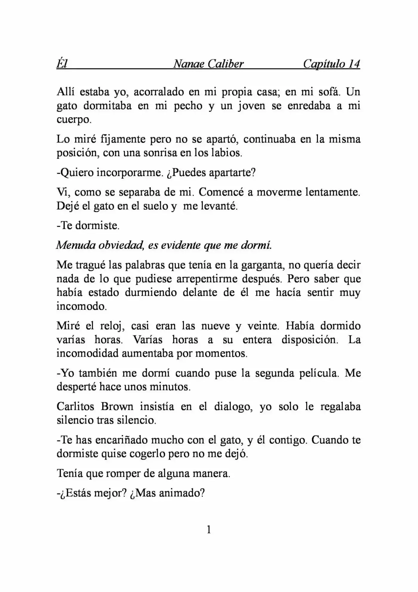 ÉL (Novela) - Capítulo 14 - Página 1 - LectorTMOo