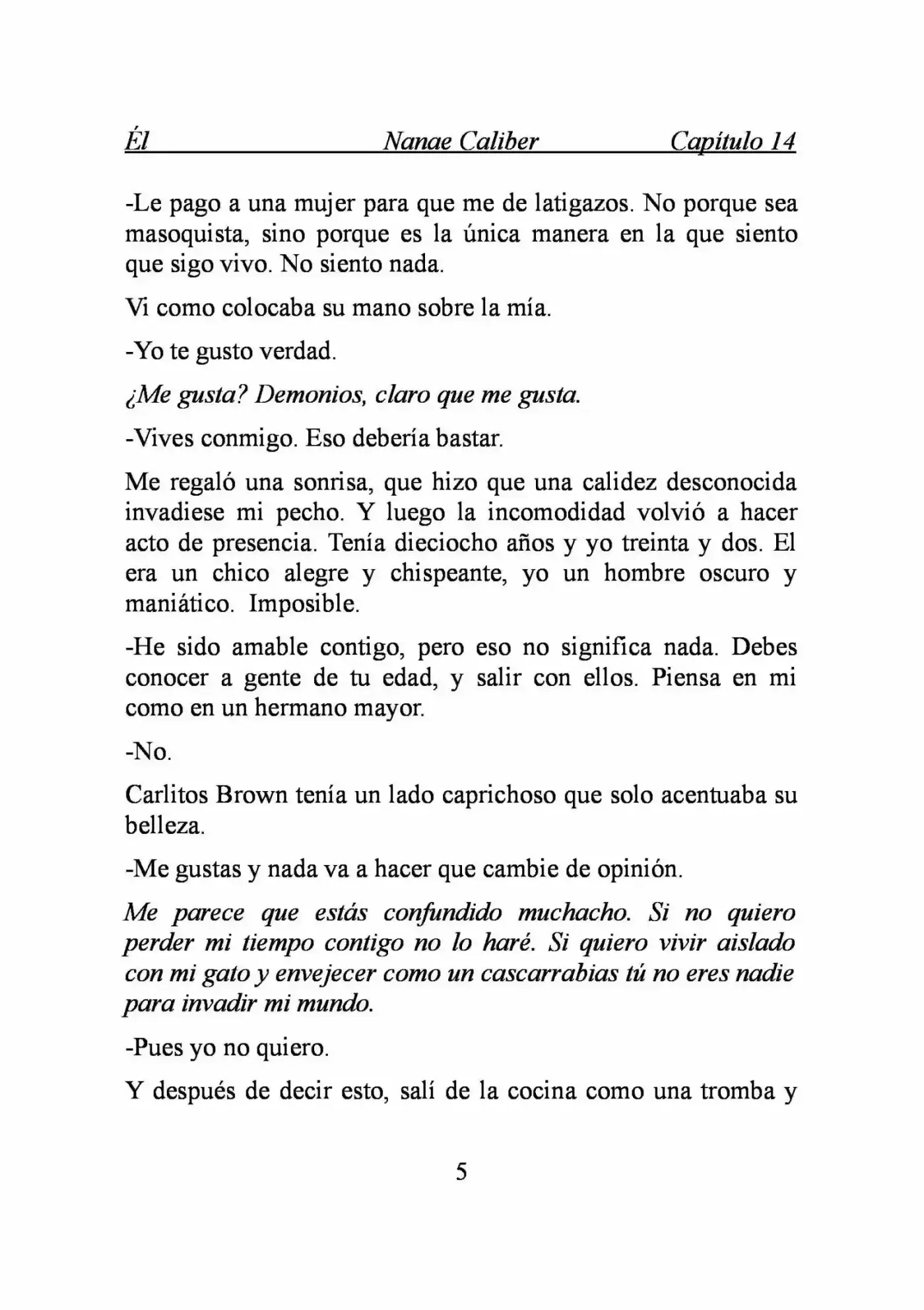 ÉL (Novela) - Capítulo 14 - Página 5 - LectorTMOo
