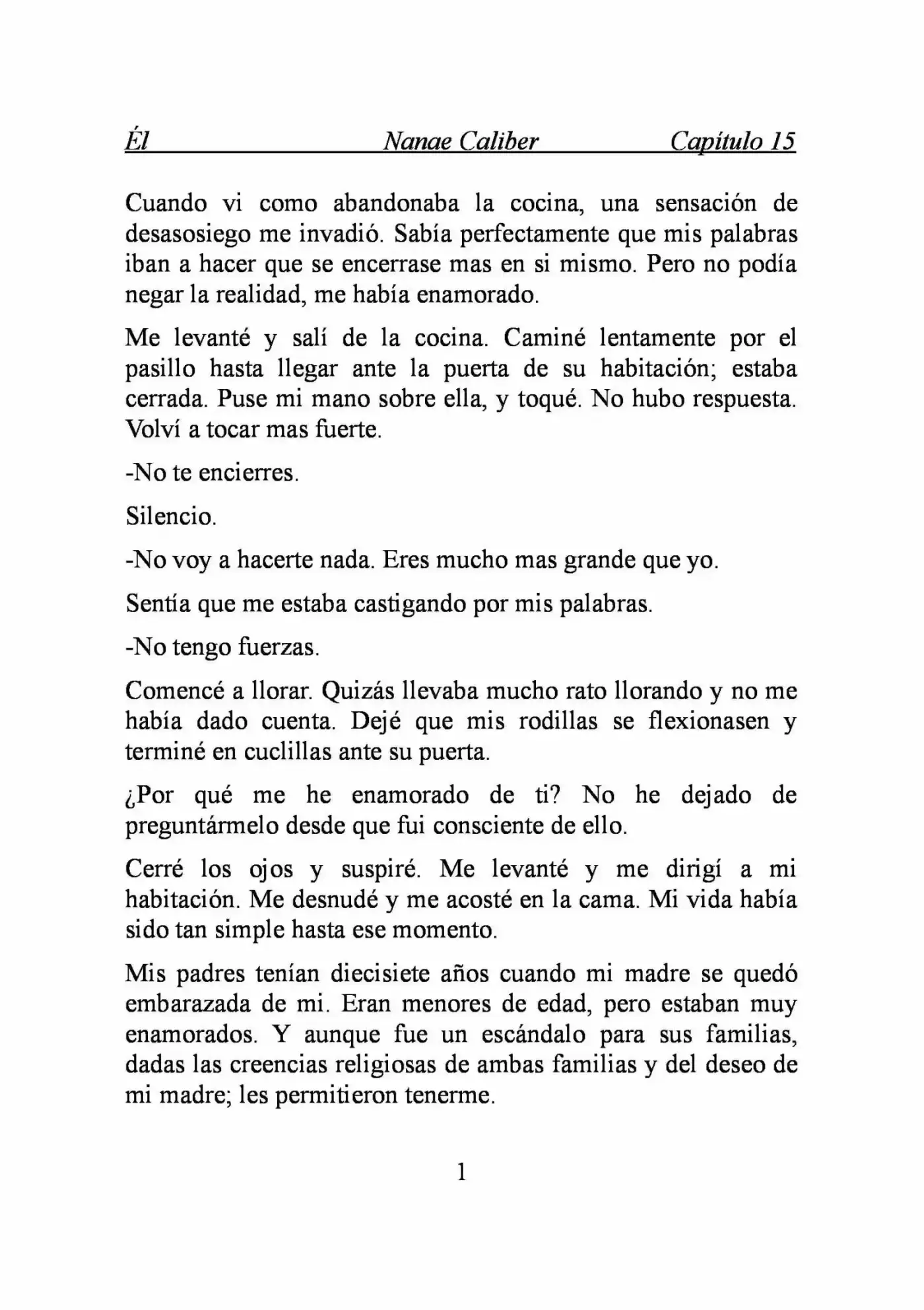 ÉL (Novela) - Capítulo 15 - Página 1 - LectorTMOo
