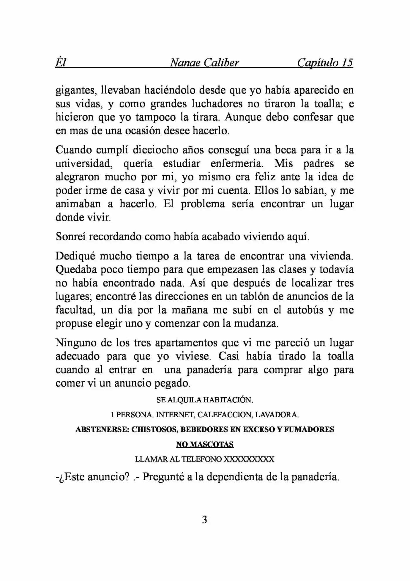 ÉL (Novela) - Capítulo 15 - Página 3 - LectorTMOo