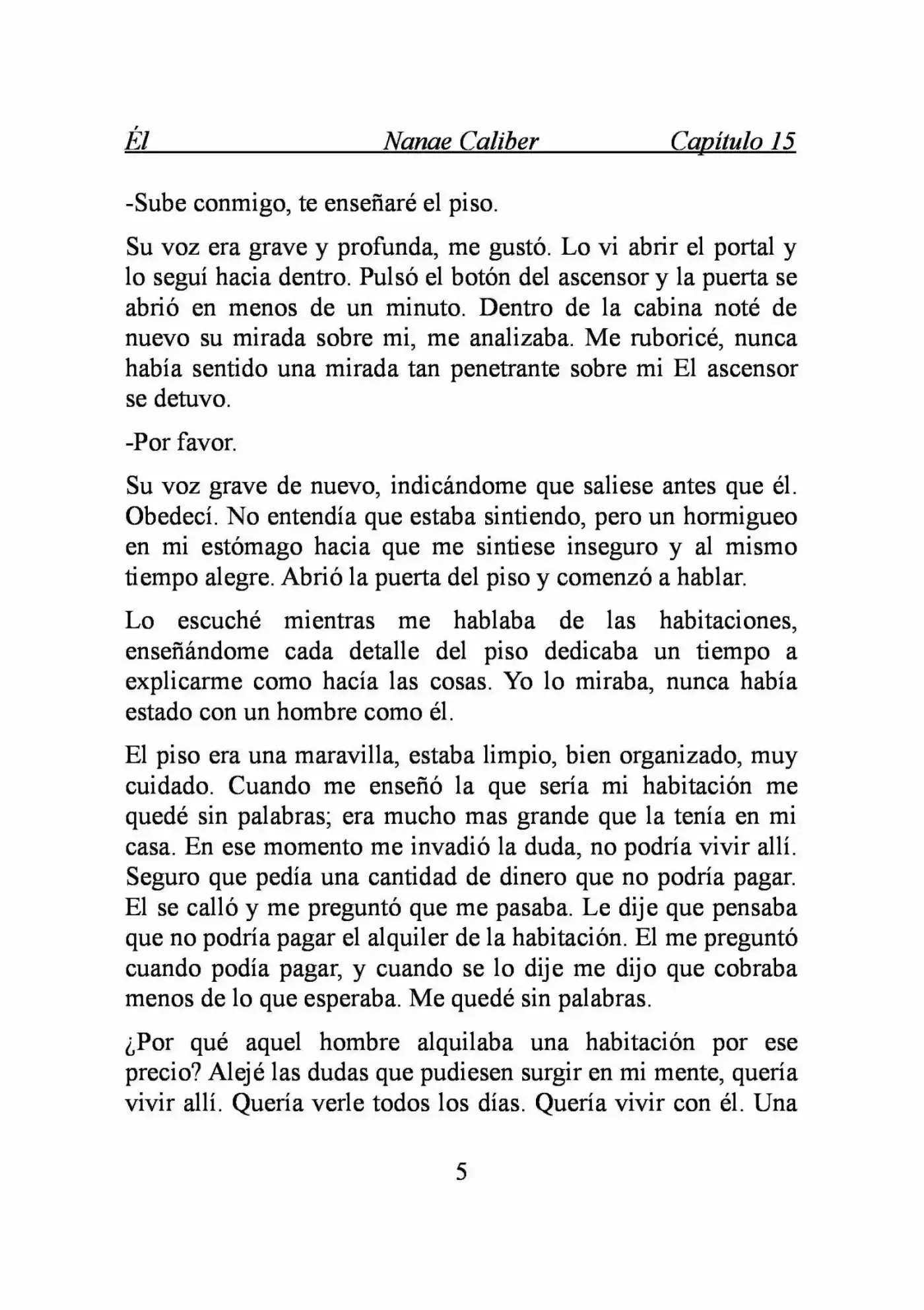ÉL (Novela) - Capítulo 15 - Página 5 - LectorTMOo