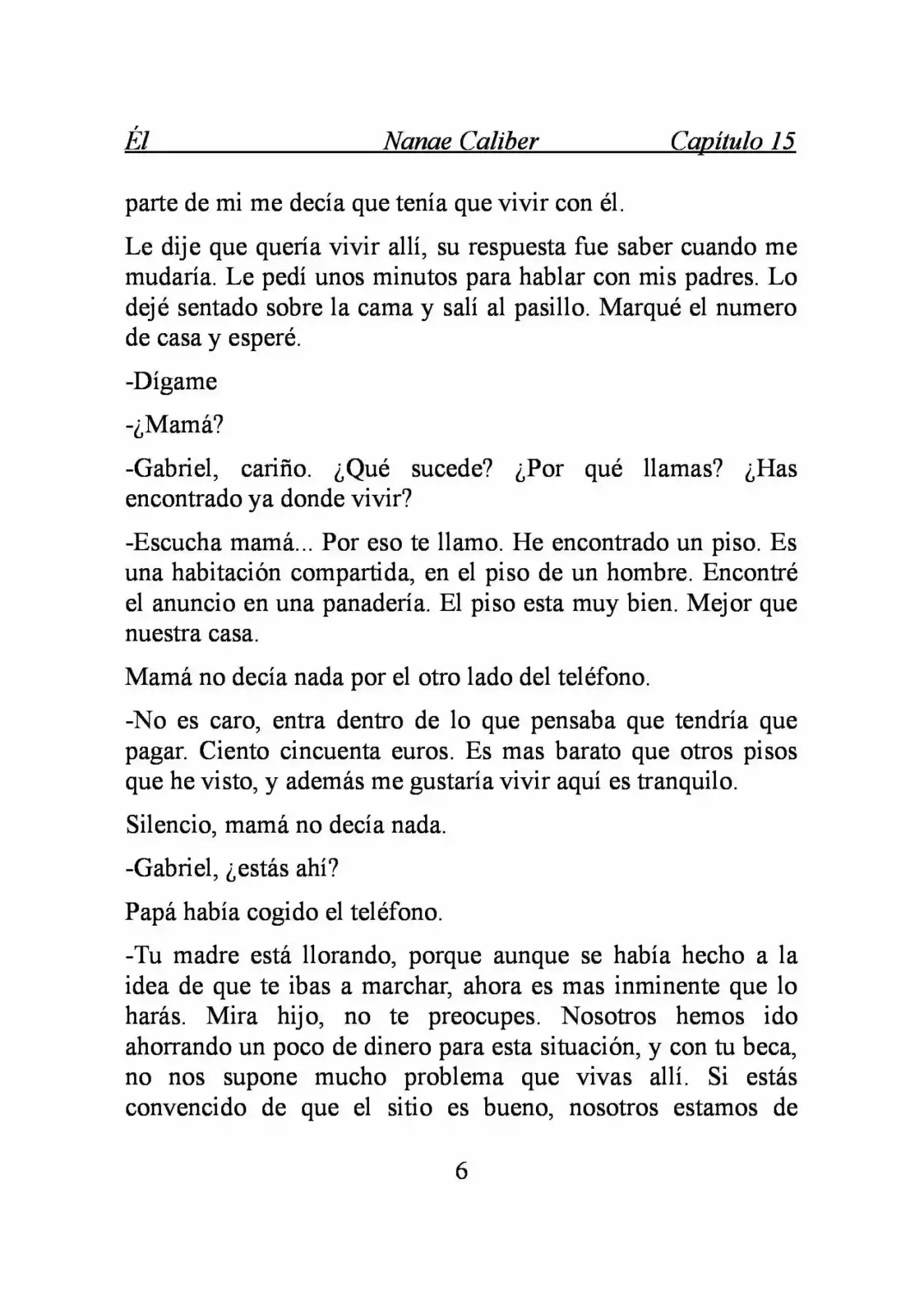 ÉL (Novela) - Capítulo 15 - Página 6 - LectorTMOo