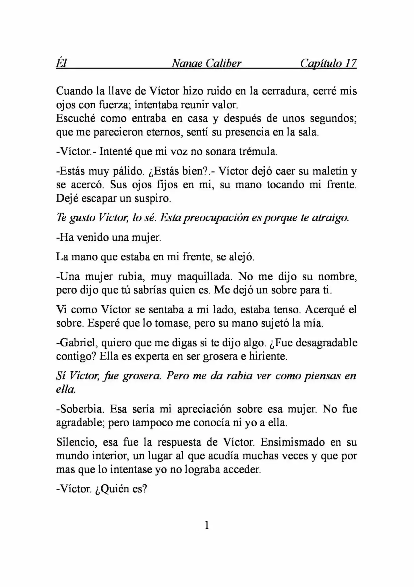 ÉL (Novela) - Capítulo 17 - Página 1 - LectorTMOo