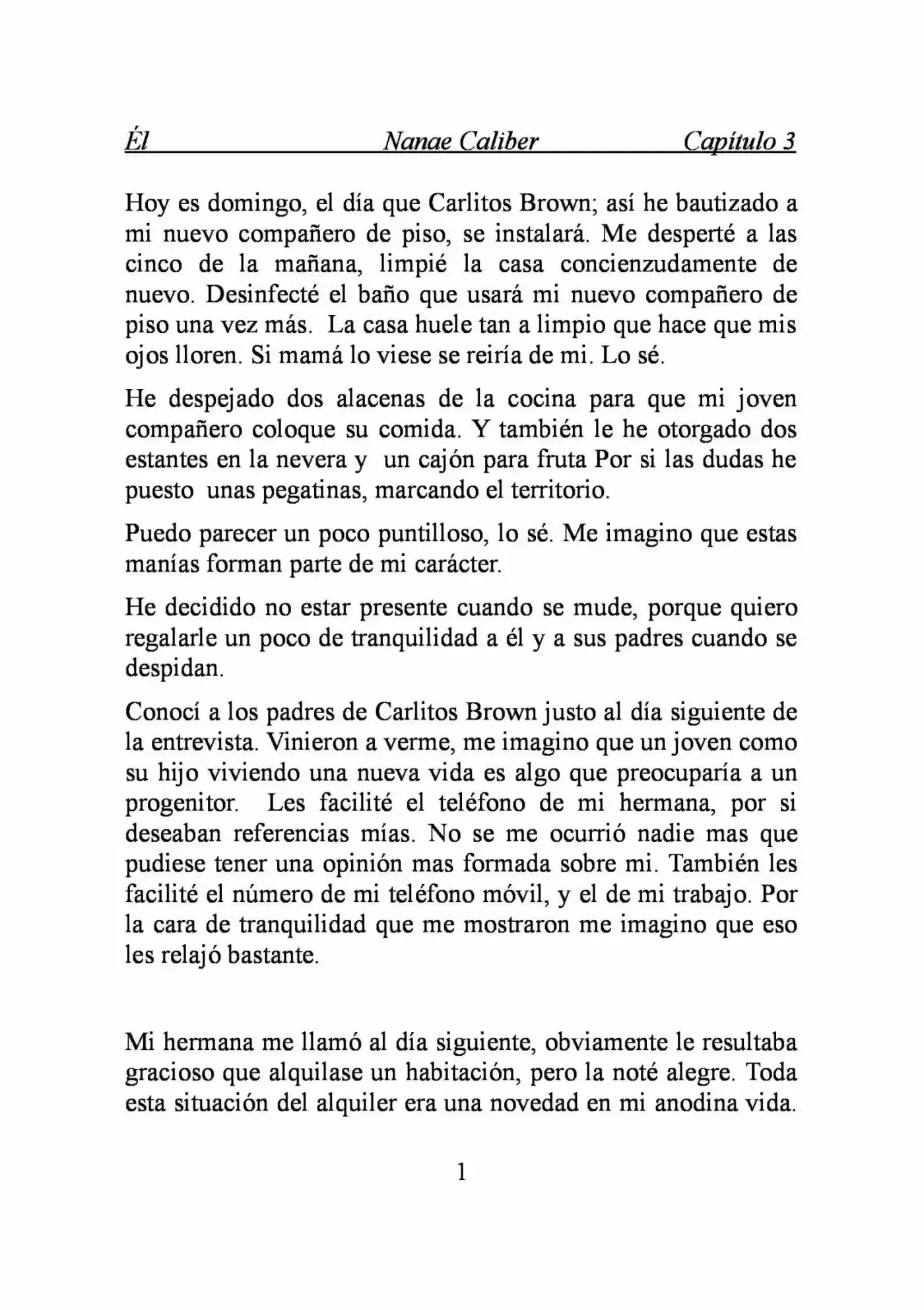 ÉL (Novela) - Capítulo 3 - Página 1 - LectorTMOo