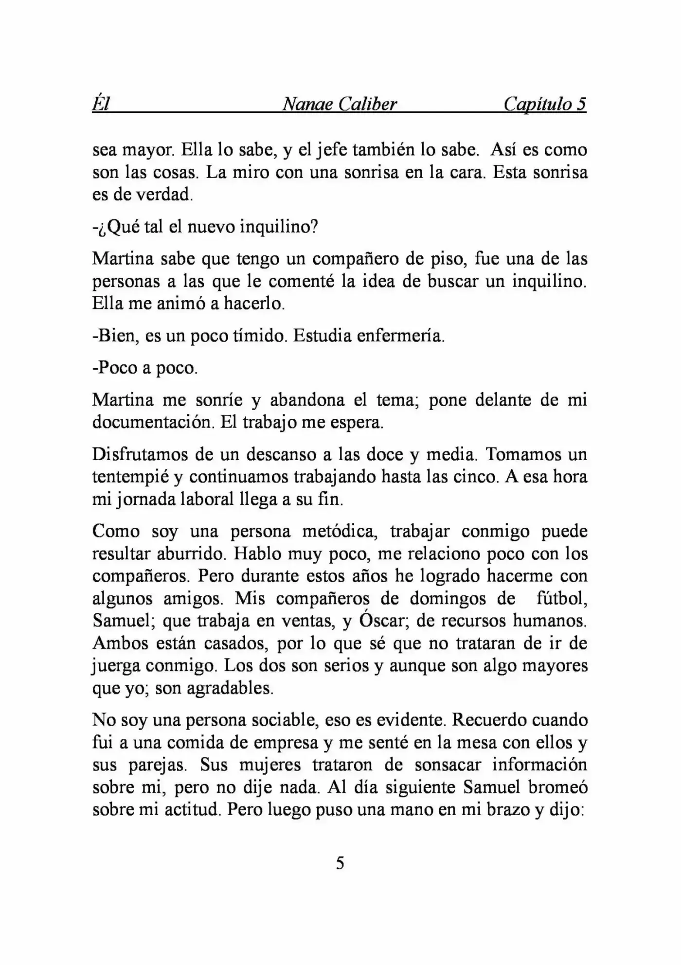 ÉL (Novela) - Capítulo 5 - Página 5 - LectorTMOo