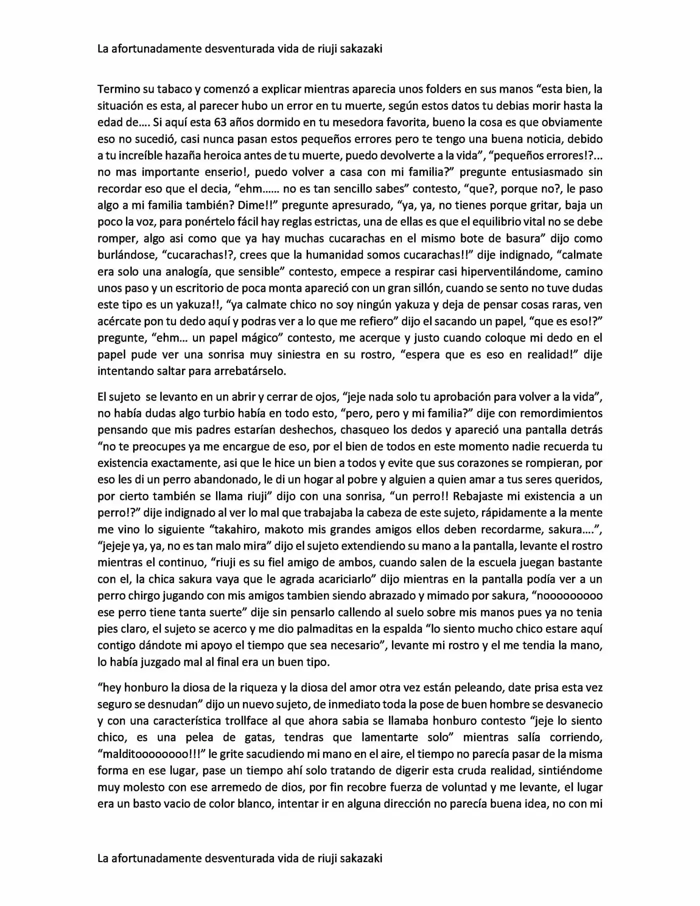 La Afortunadamente Desventurada Vida De Riuji Sakazaki (Novela) - Capítulo 1 - Página 3 - LectorTMOo