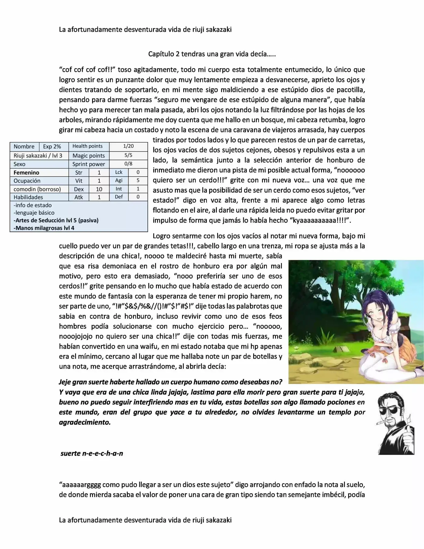 La Afortunadamente Desventurada Vida De Riuji Sakazaki (Novela) - Capítulo 2 - Página 1 - LectorTMOo