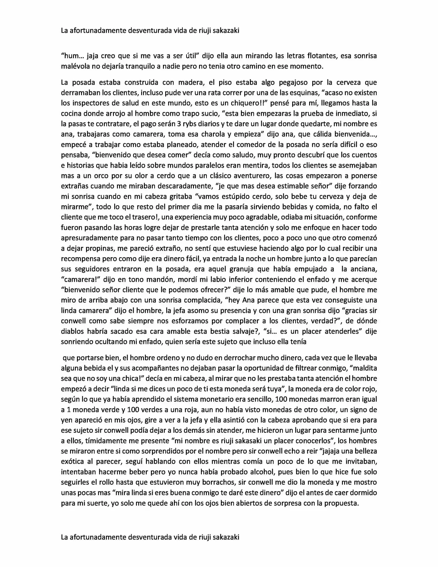 La Afortunadamente Desventurada Vida De Riuji Sakazaki (Novela) - Capítulo 2 - Página 5 - LectorTMOo