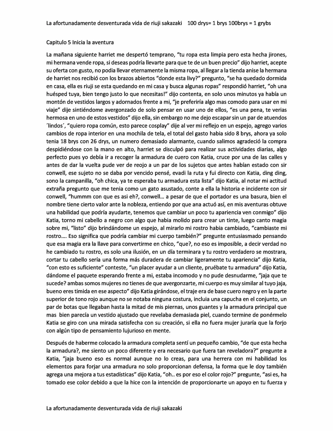 La Afortunadamente Desventurada Vida De Riuji Sakazaki (Novela) - Capítulo 5 - Página 1 - LectorTMOo