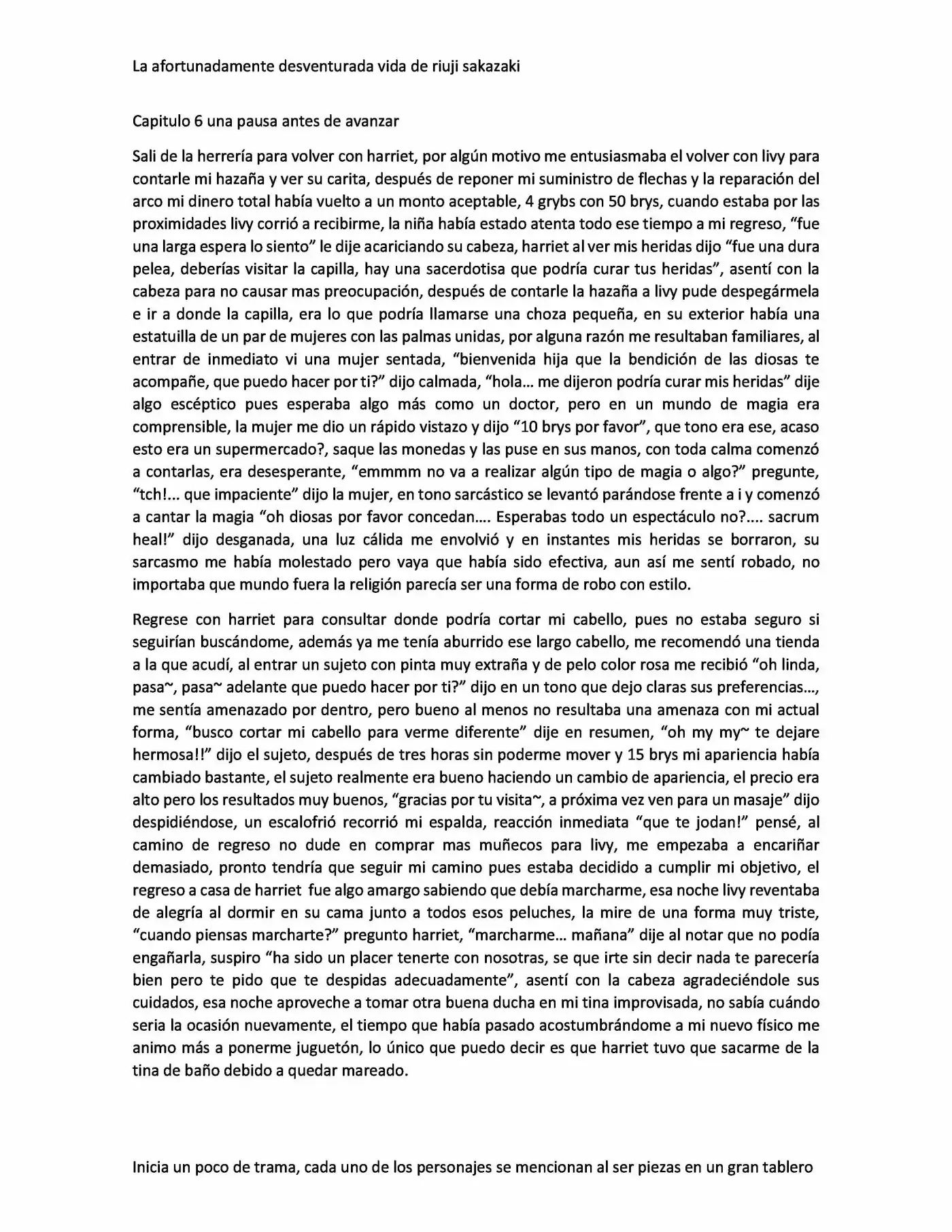 La Afortunadamente Desventurada Vida De Riuji Sakazaki (Novela) - Capítulo 6 - Página 1 - LectorTMOo