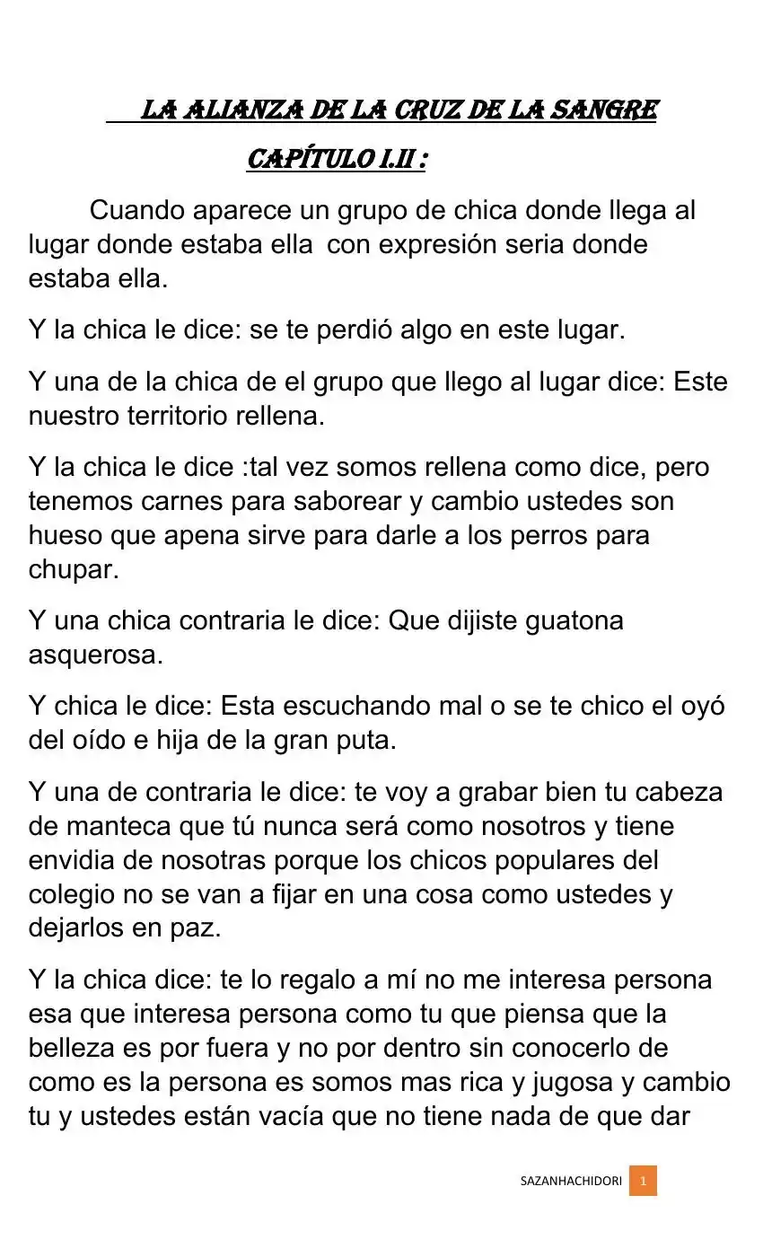 La Alianza De La Cruz De La Sangre (Novela) - Capítulo 1.2 - Página 1 - LectorTMOo