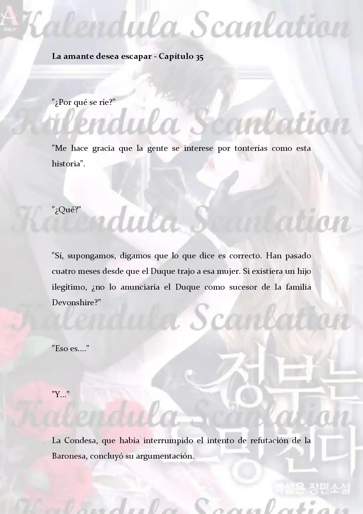 La Amante Desea Escapar (Novela) - Capítulo 35 - Página 3 - LectorTMOo
