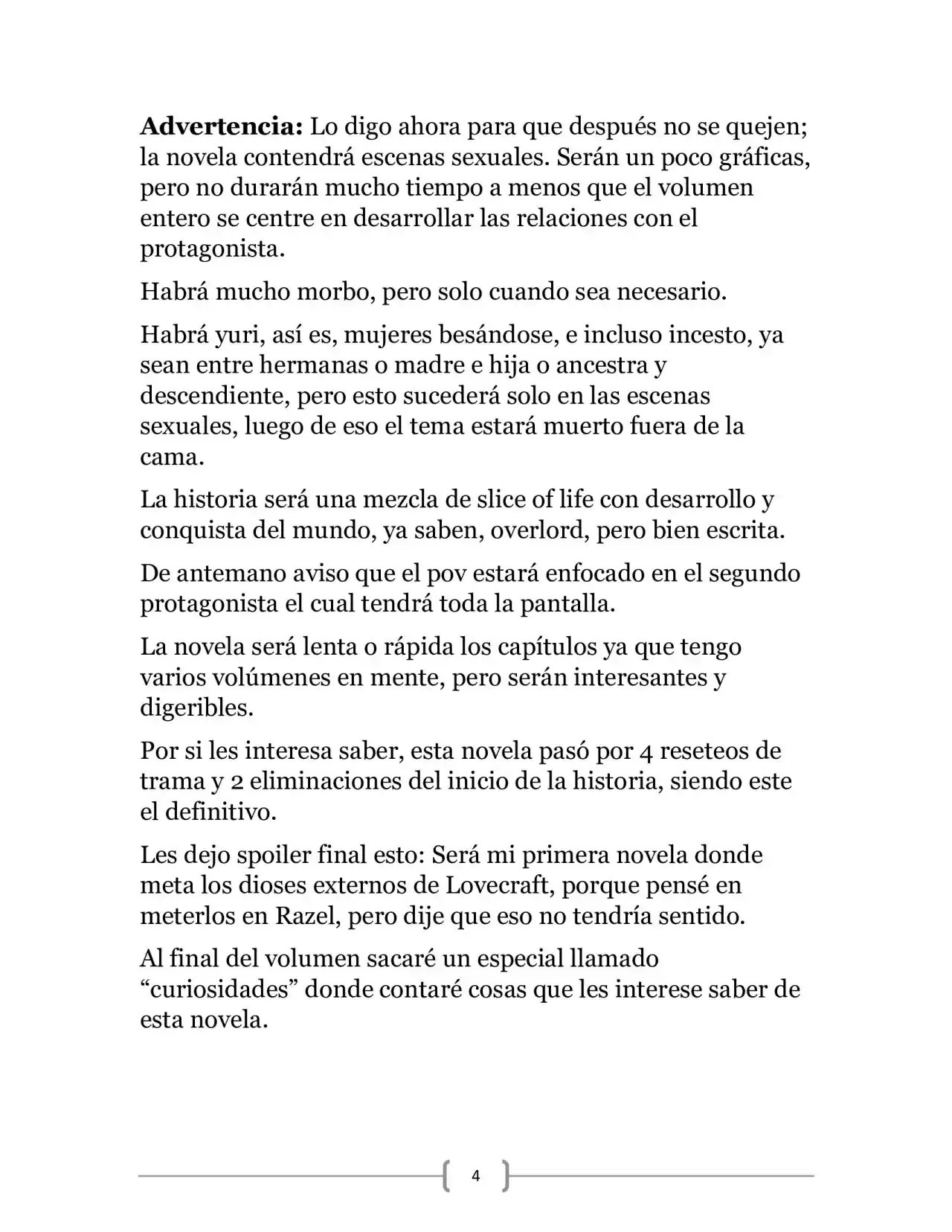 La Ambición Del Dios De La Espada (Novela) - Capítulo 1 - Página 4 - LectorTMOo